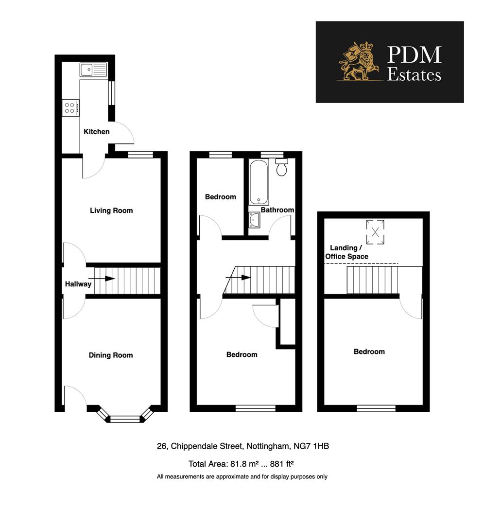 26, Chippendale Street, Nottingham floorplan