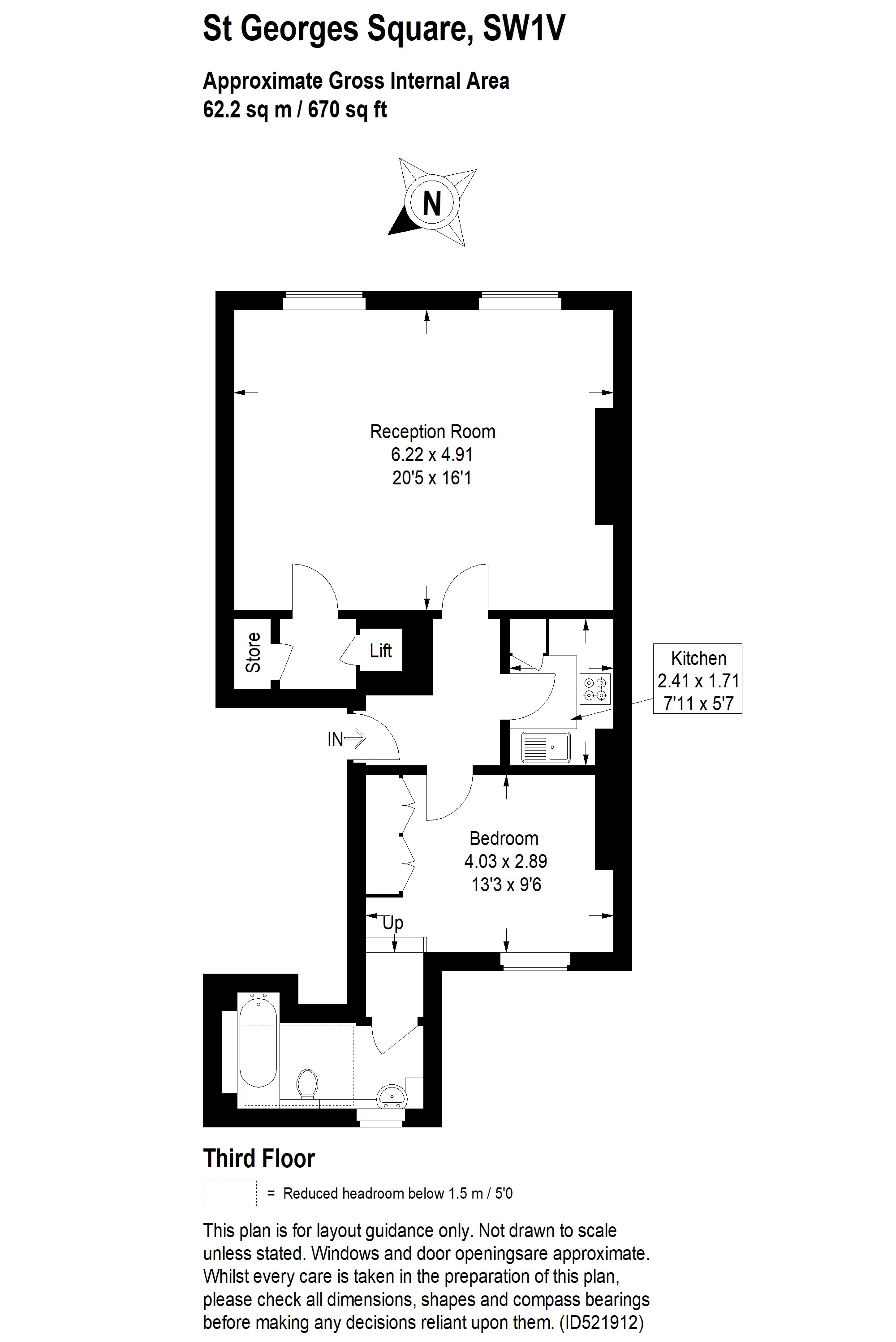 1 Bedrooms Flat to rent in Flat 4, St. Georges Square, Pimlico, London SW1V