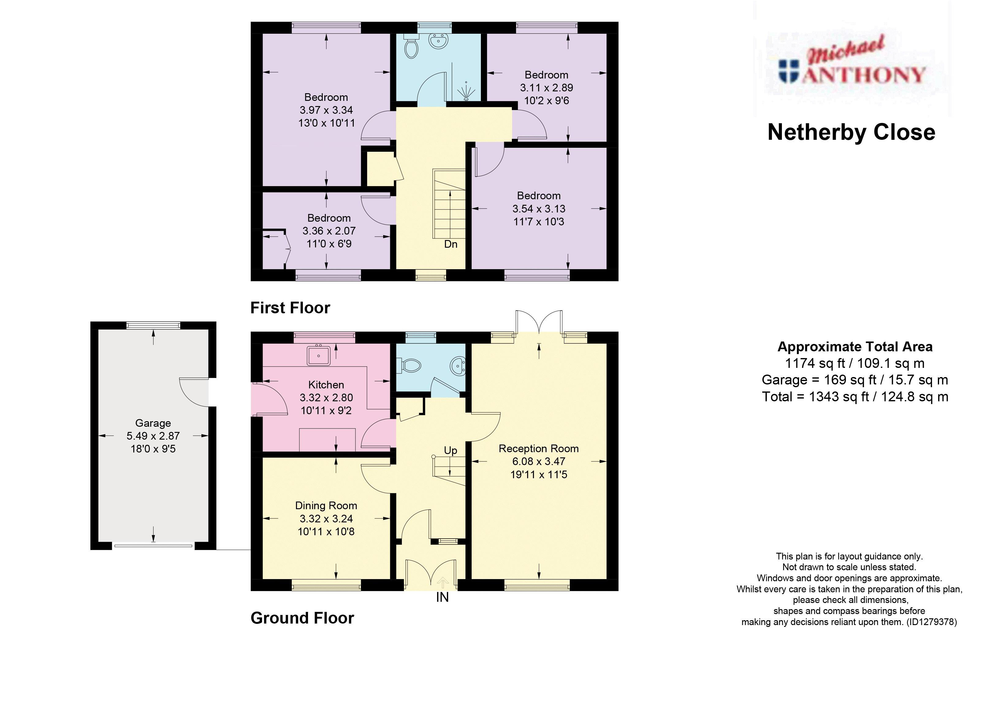 14, Netherby Close, Tring floorplan