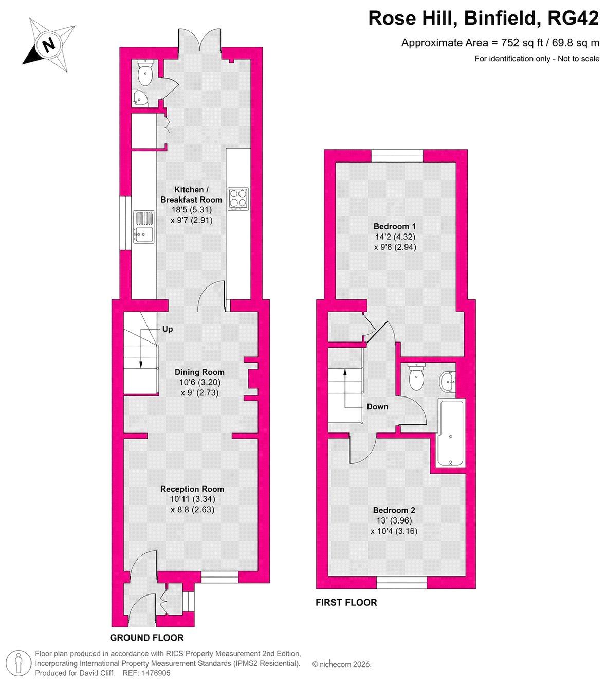 14, Rose Hill, Bracknell floorplan
