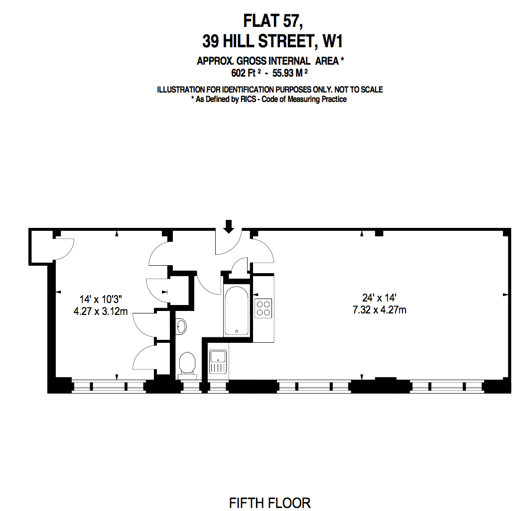 1 Bedrooms Flat to rent in Hill Street, London W1J