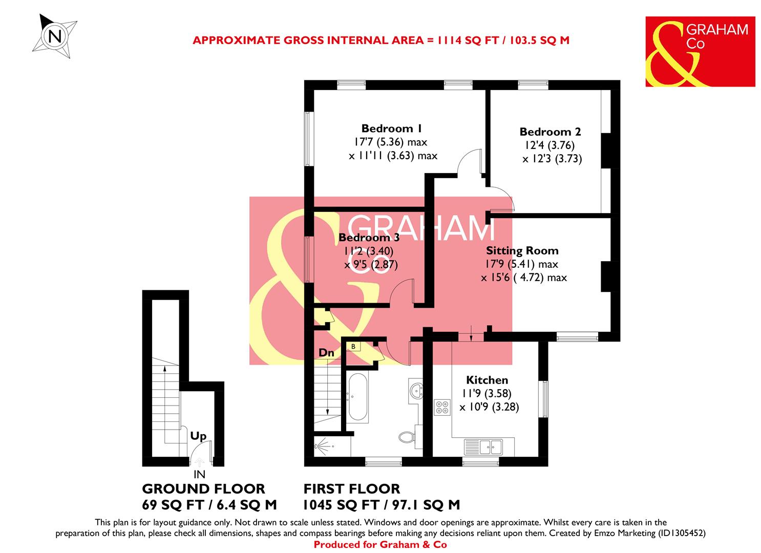37a, Bell Street, Whitchurch floorplan