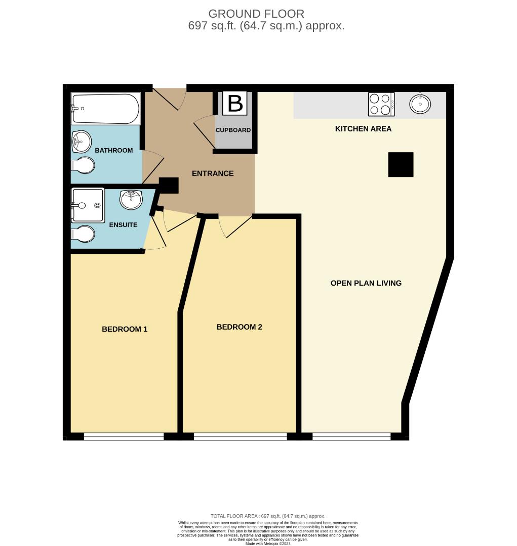 Flat, 85, Guildhall Road, Northampton floorplan