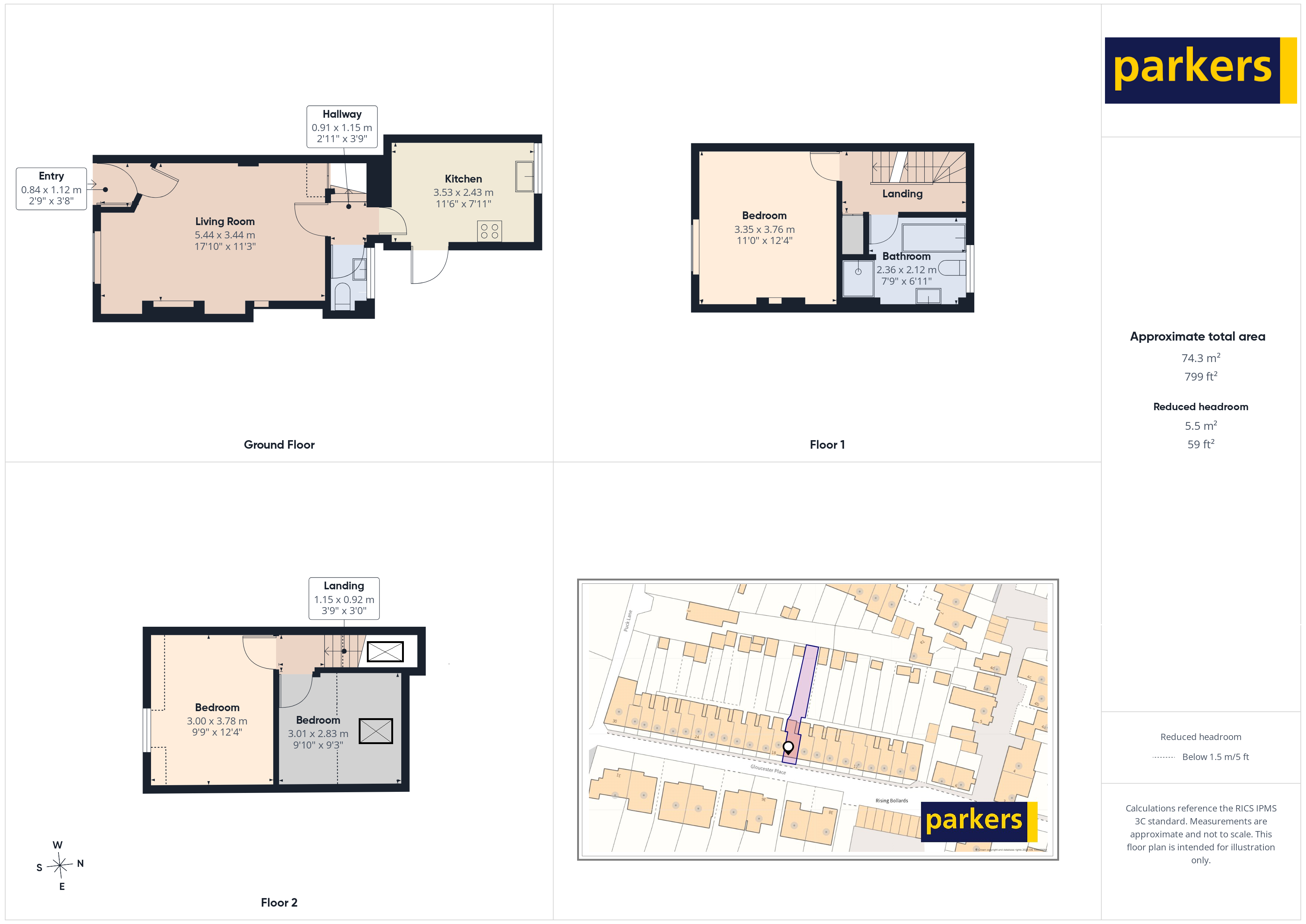 17, Gloucester Place, Oxfordshire floorplan