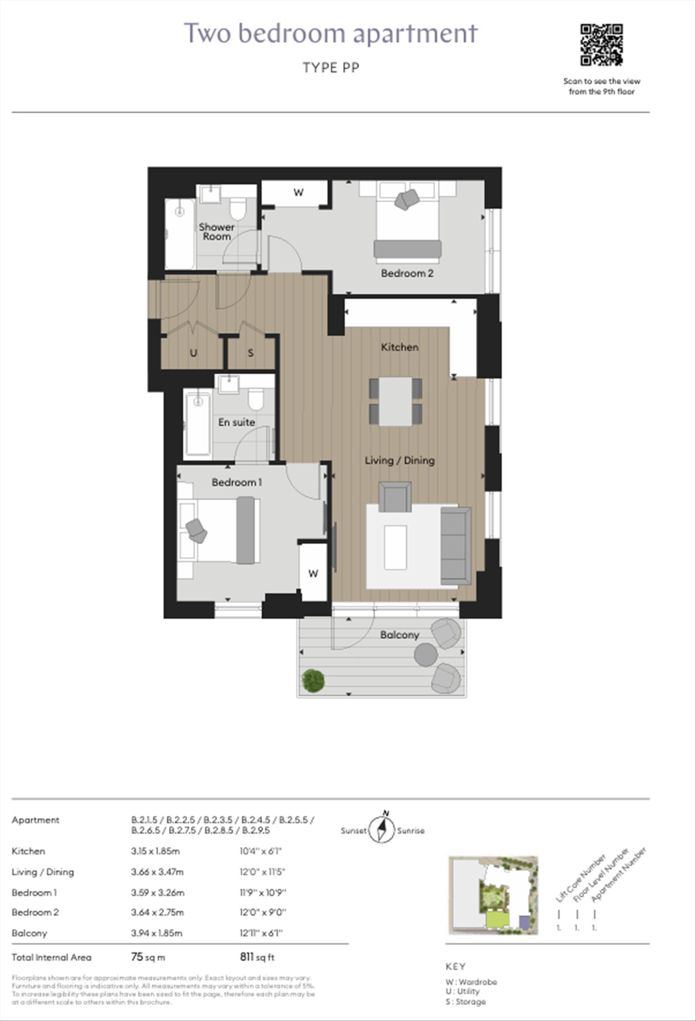 B2.5.7 The Pinnacle, Oval Village, 283, Kennington Lane, Kennington floorplan