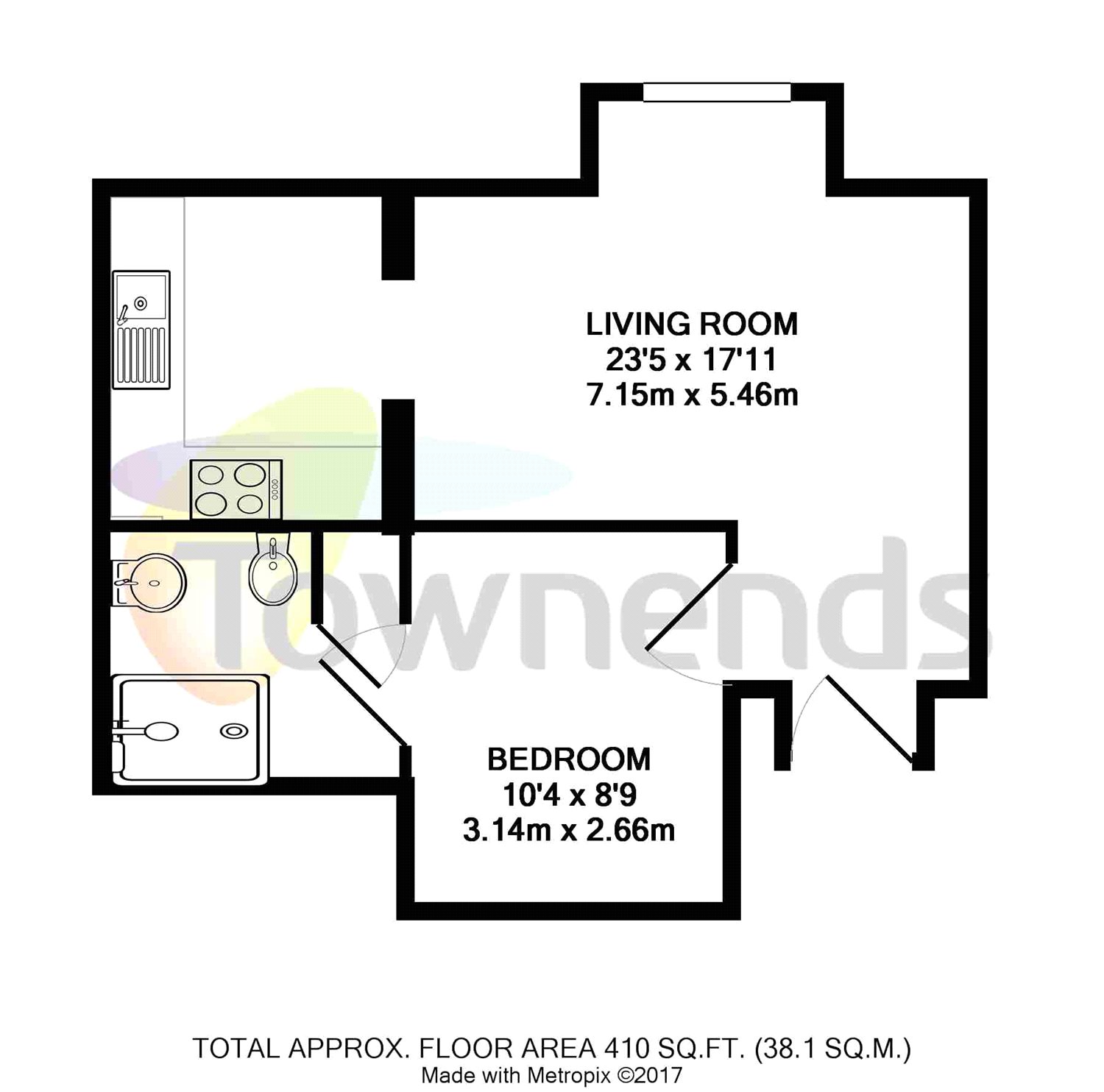 1 Bedrooms Flat to rent in Mount Hermon Road, Woking, Surrey GU22