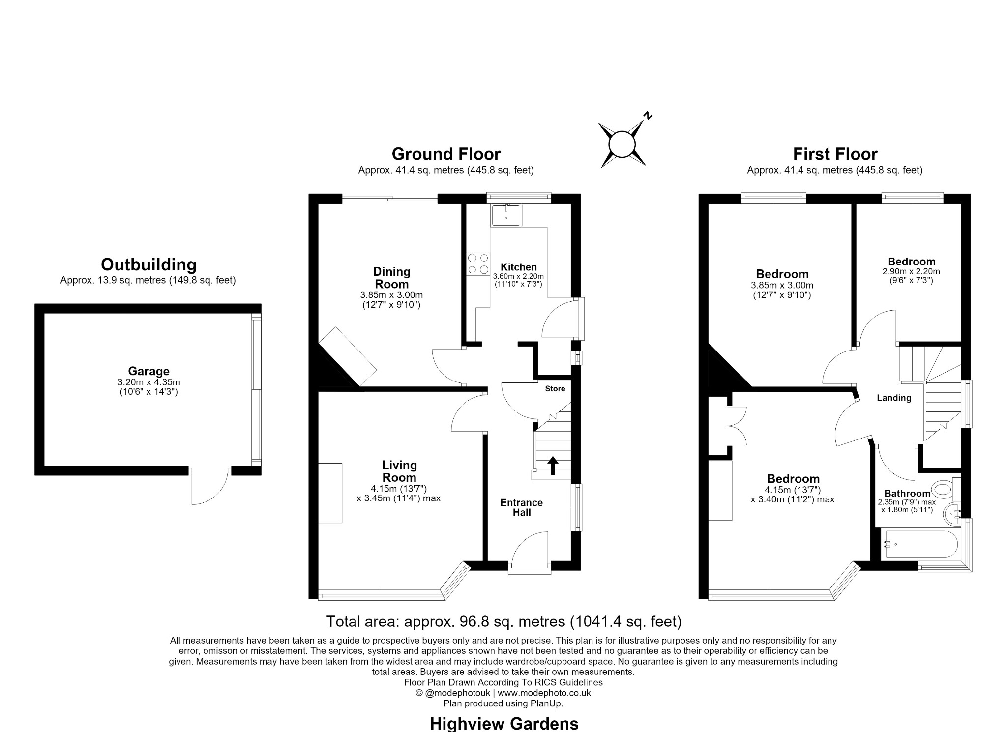 Potters Bar, Hertfordshire floorplan