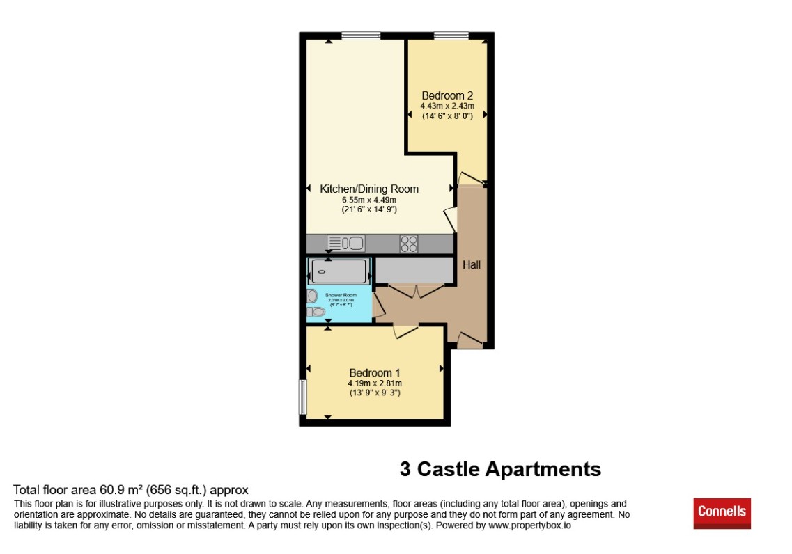 3, Castle Apartments, Castle Street, Trowbridge floorplan