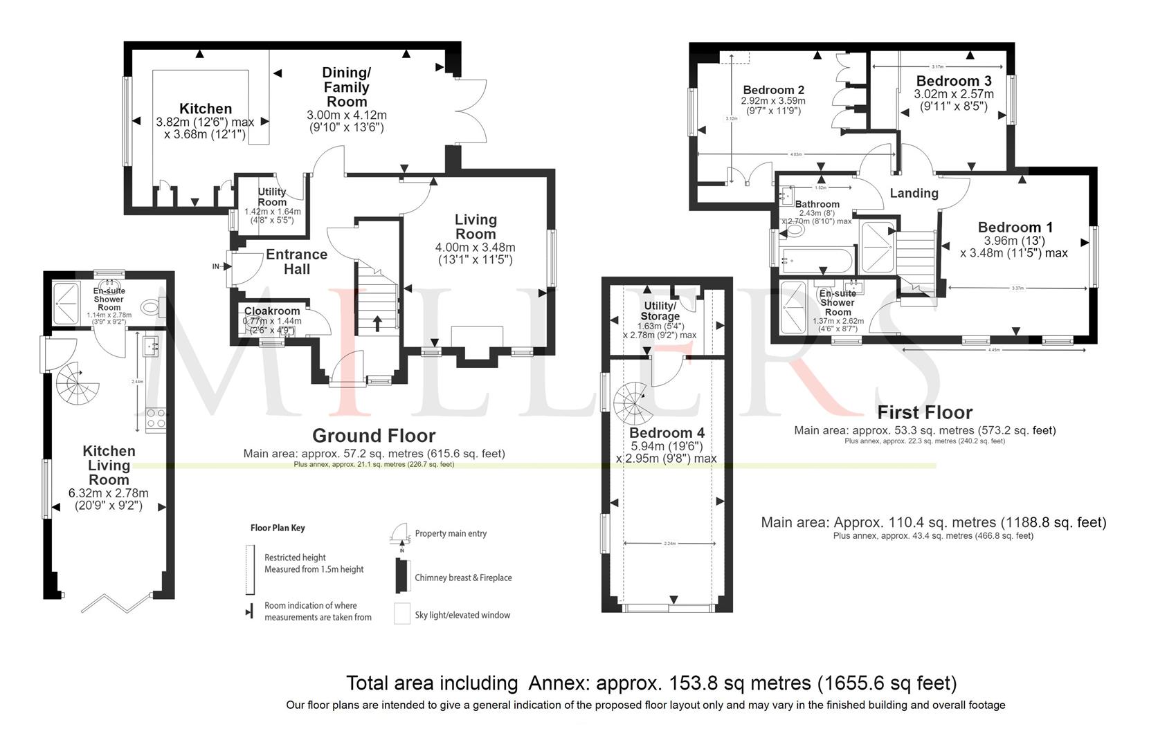 2 Bell Farm Cottages, High Road, Epping floorplan