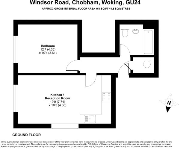 1 Bedrooms Flat for sale in Chobham, Woking, Surrey GU24