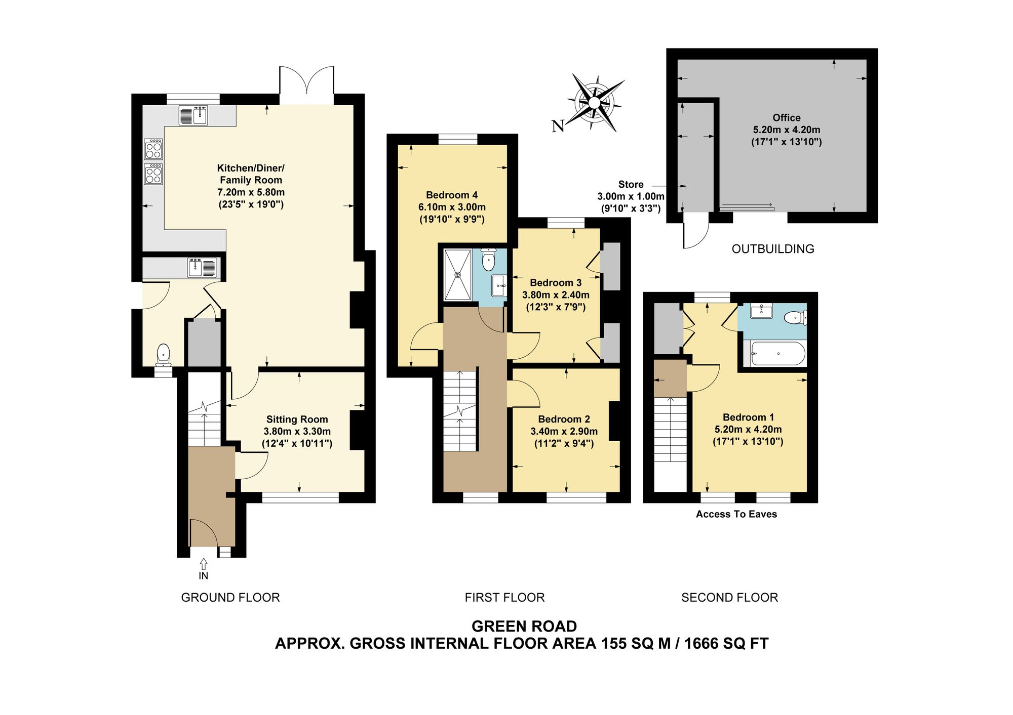14 Green Road, Kidlington floorplan