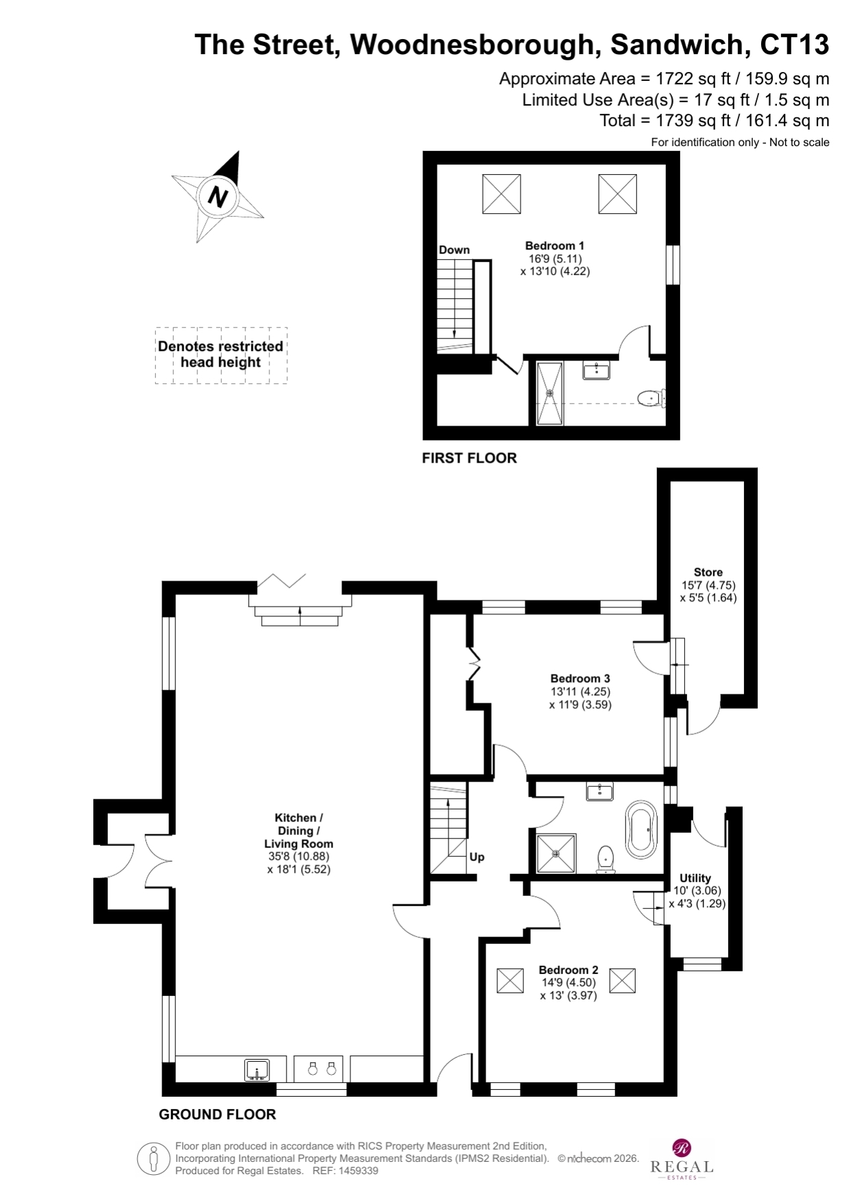 The Old Hall, The Street, Woodnesborough, Sandwich floorplan
