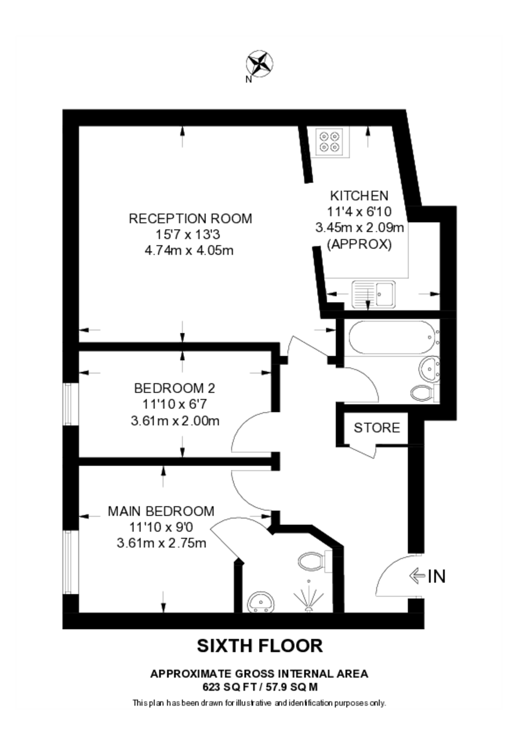 London Road, Croydon floorplan
