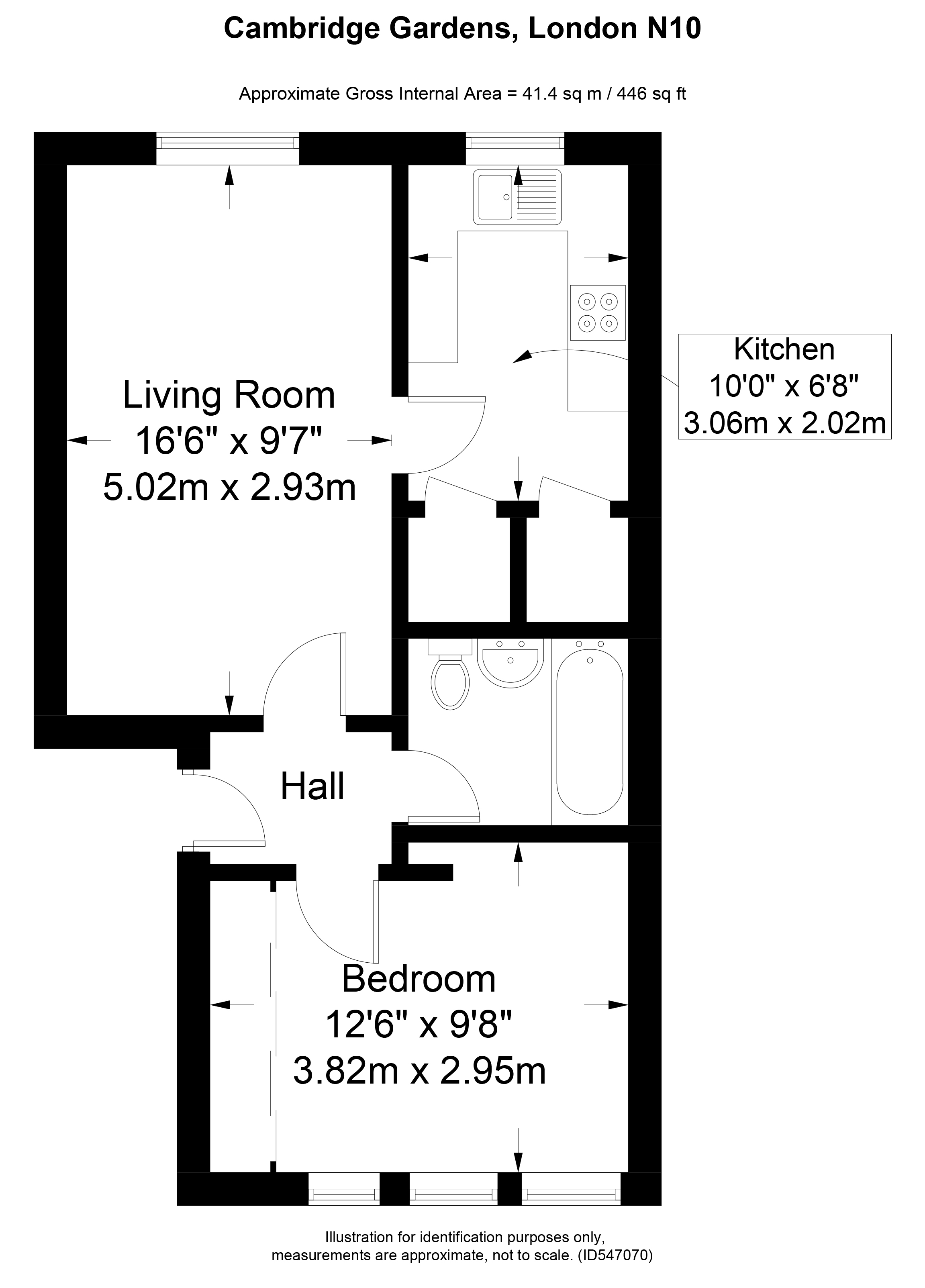 Cambridge Gardens, London floorplan