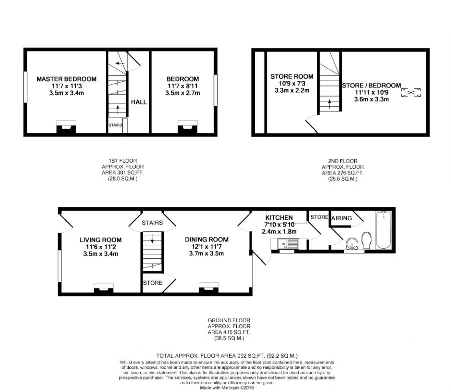 3 Bedrooms Terraced house to rent in Melbourne Place, Sowerby, Thirsk YO7