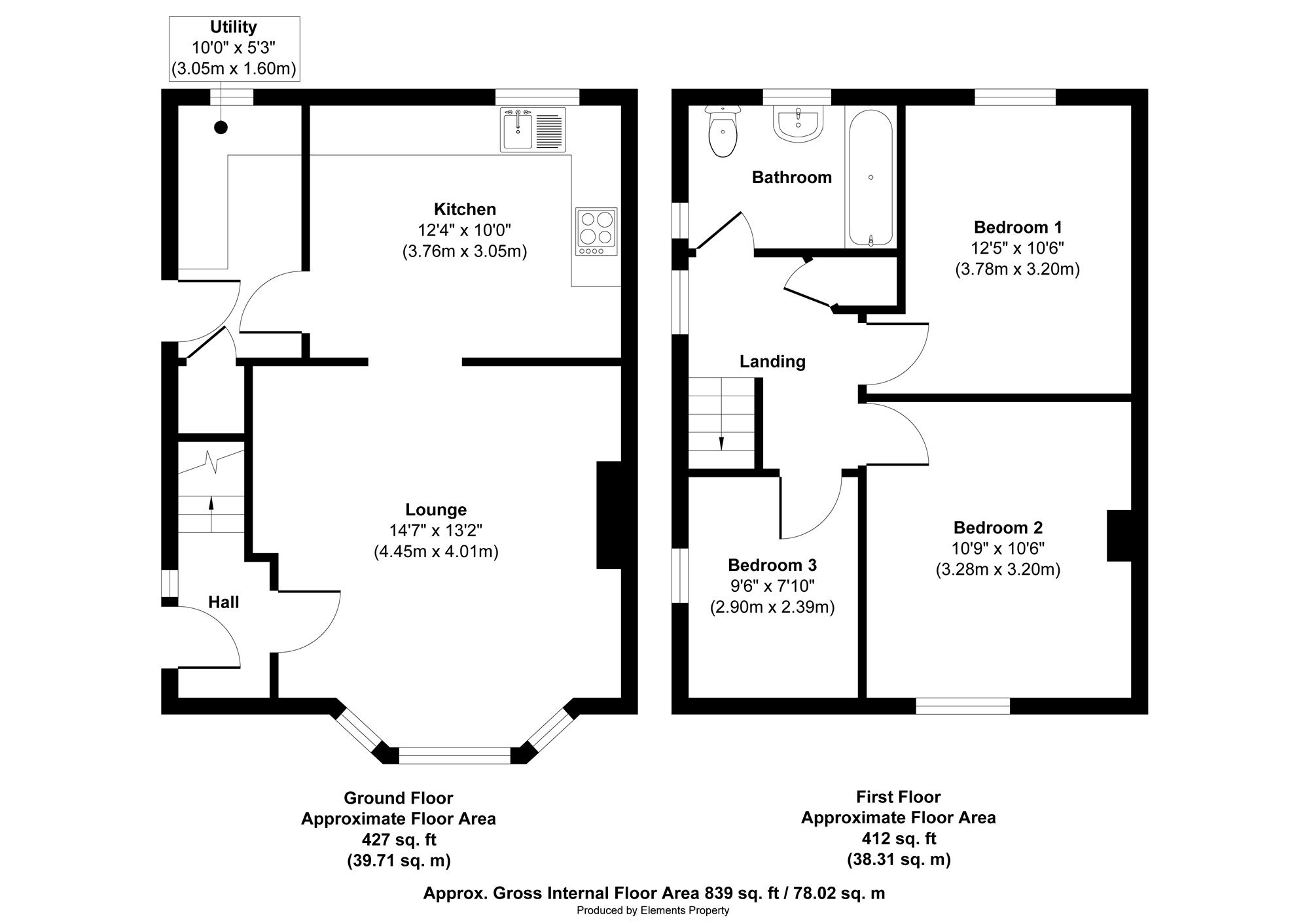 157, Thistledown Road, Nottingham floorplan