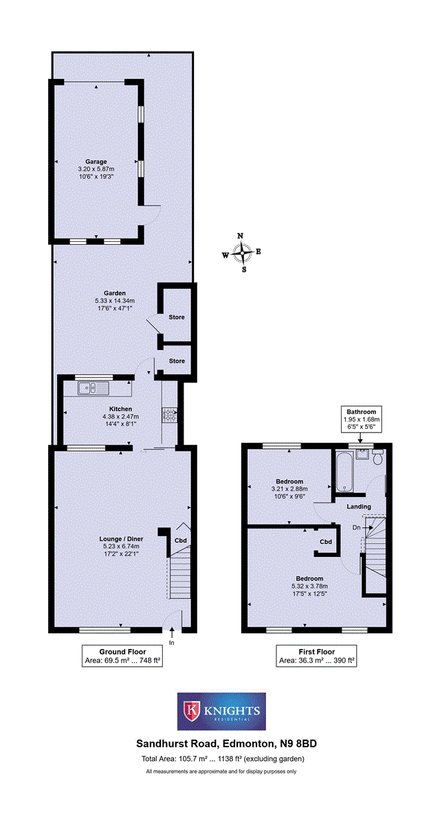 203, Sandhurst Road, London floorplan