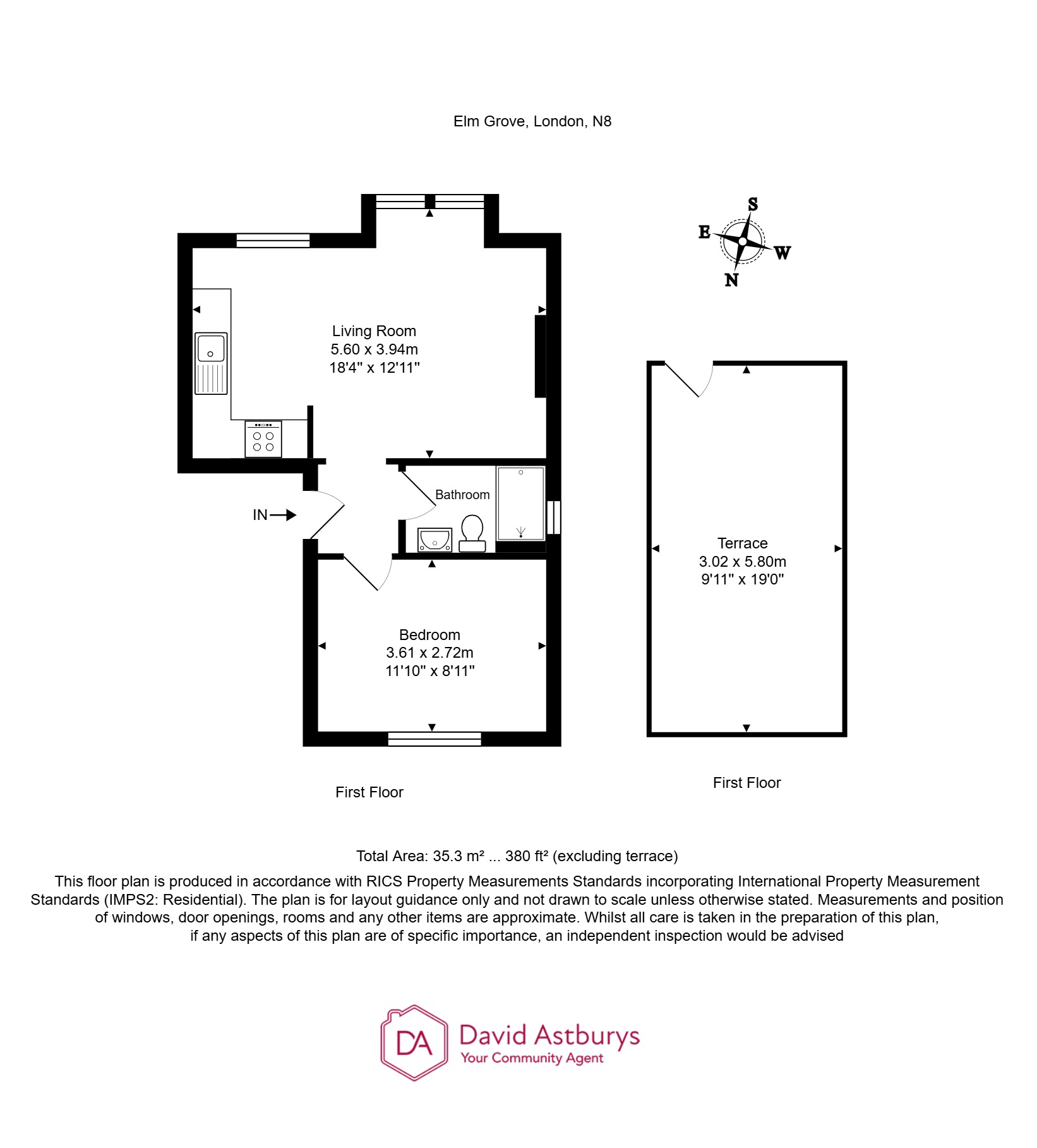 Flat 3, 11, Elm Grove, Crouch End floorplan