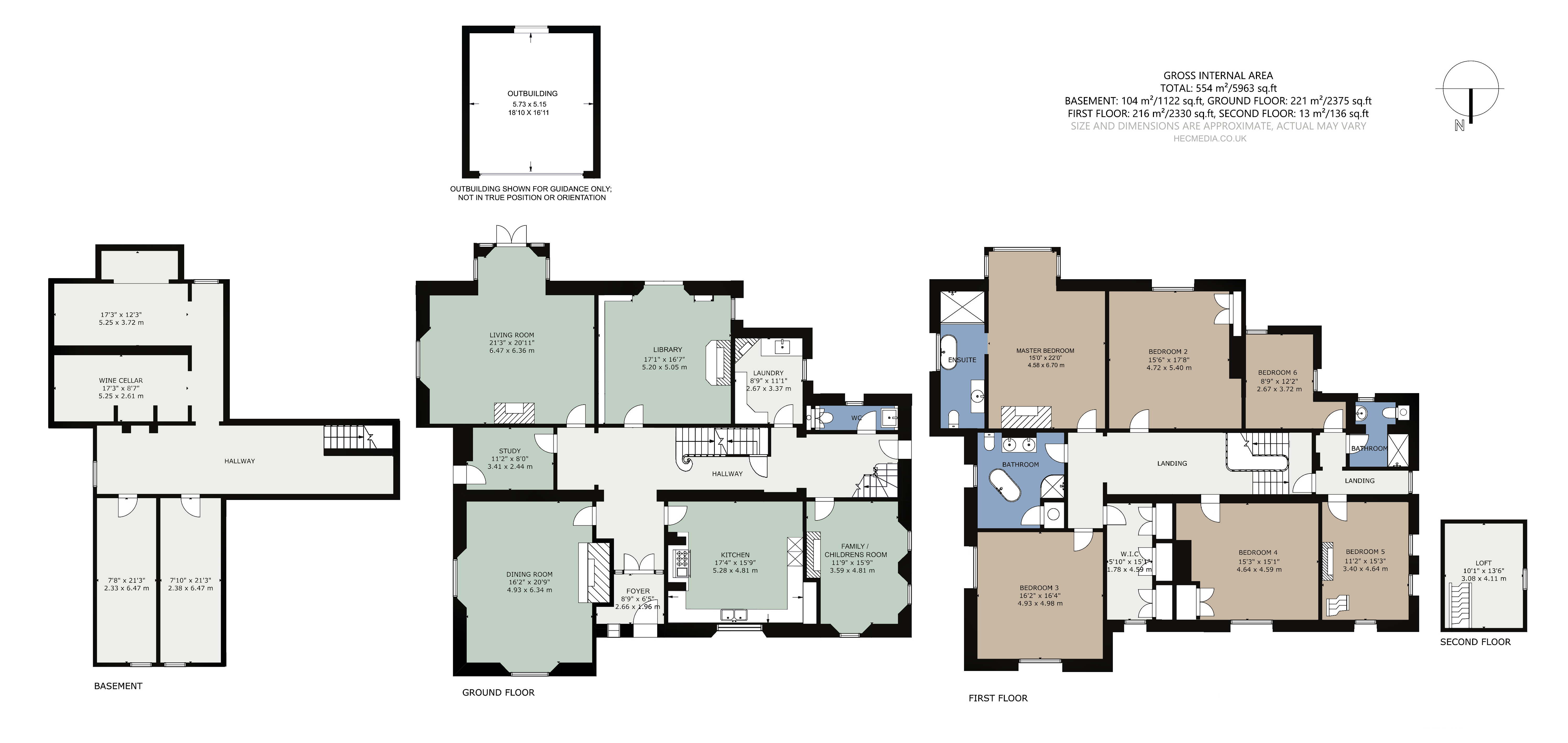 The Old Rectory, 76, Foxhall Road, Oxfordshire floorplan