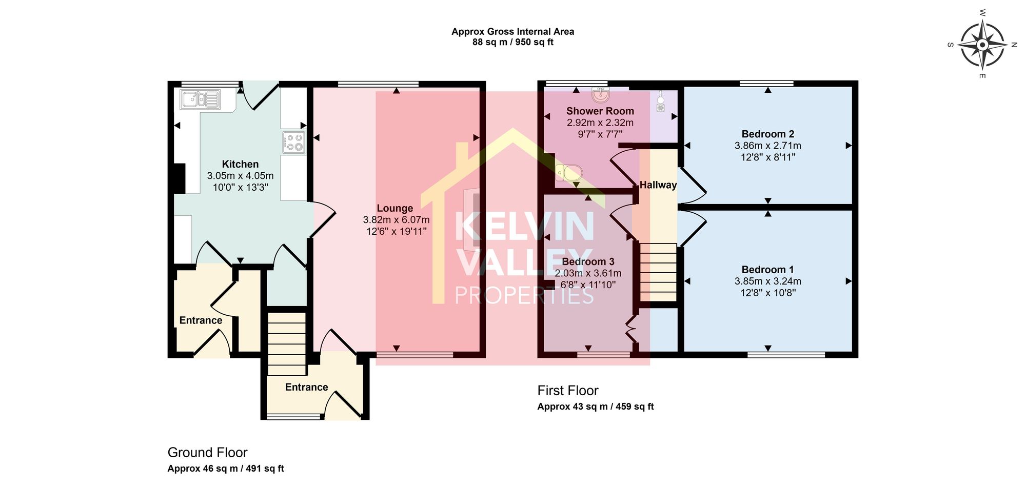 1 Gartmore Lane, Glasgow floorplan