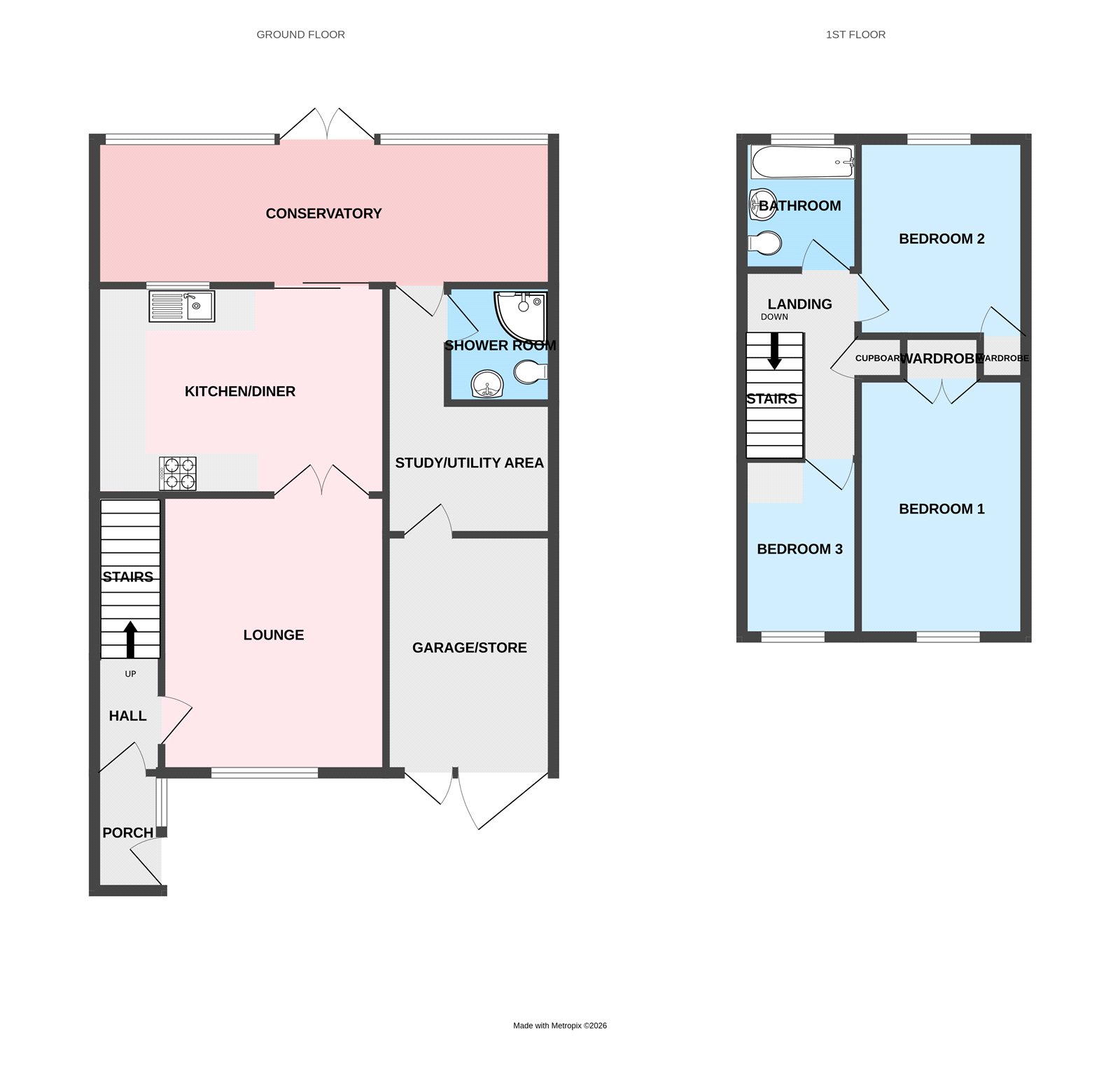 Lawnsfield Walk, Staffordshire floorplan