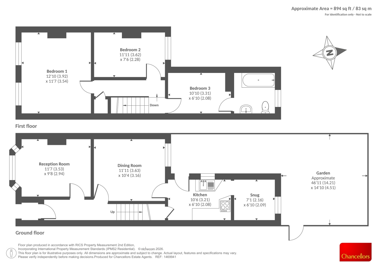 144, Warwick Road, Banbury floorplan
