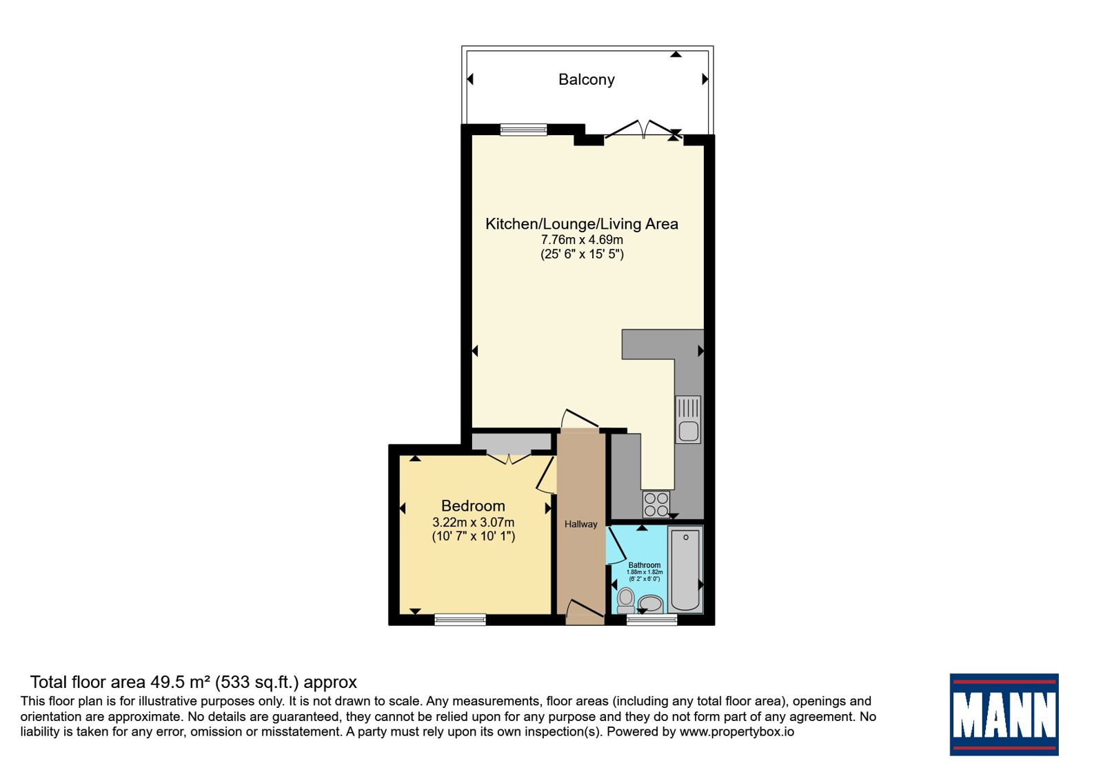Flat 15, Wansum Court,, The Oaks, Birchington floorplan