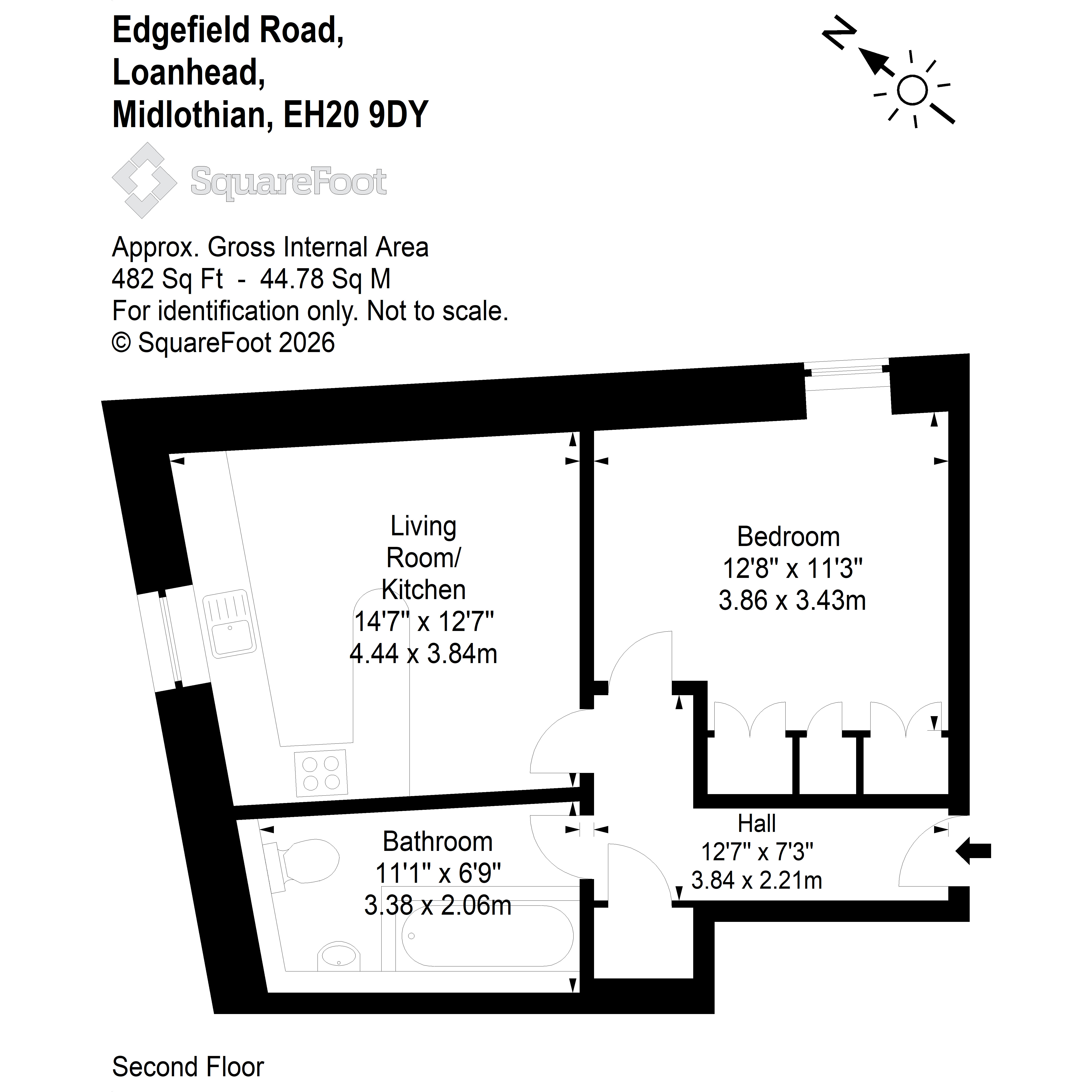 2D, Edgefield Road, Loanhead floorplan