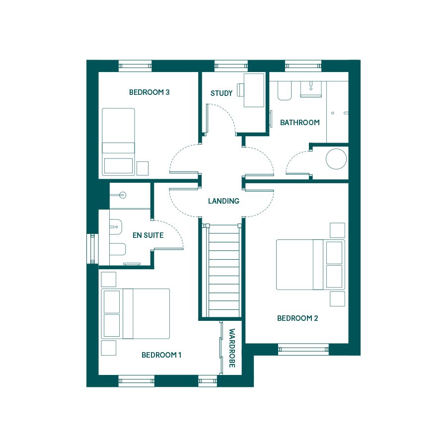 Plot 162, Derwent, The Cornfields, Off Green Lane, Yarm floorplan