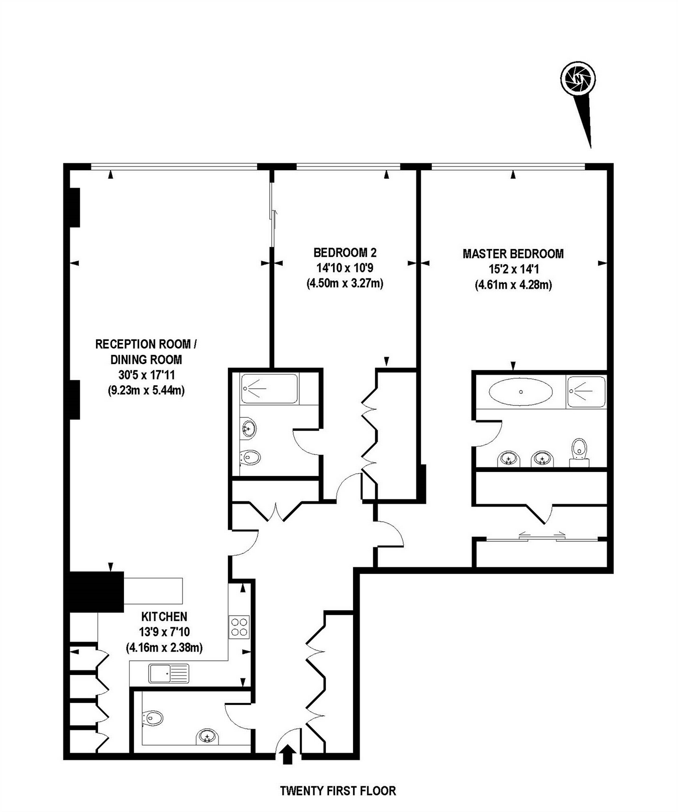 West India Quay, 26 Hertsmere Road, London E14, 2 bedroom flat for sale
