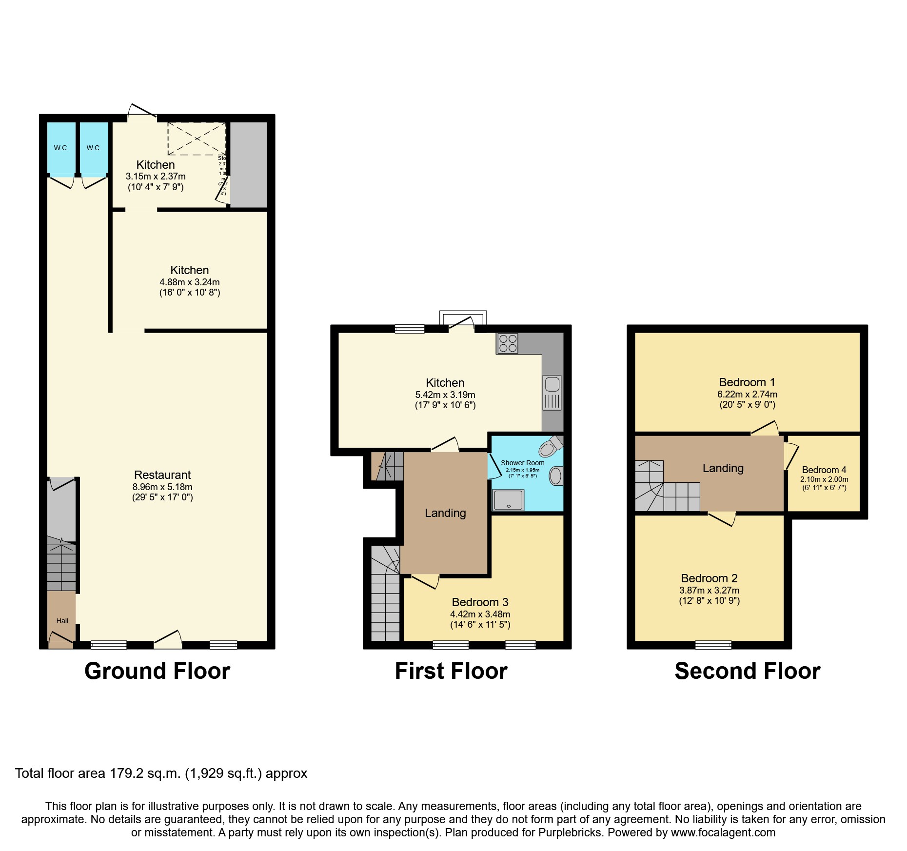Pizza Piazza, 120 Norfolk Street, King's Lynn floorplan