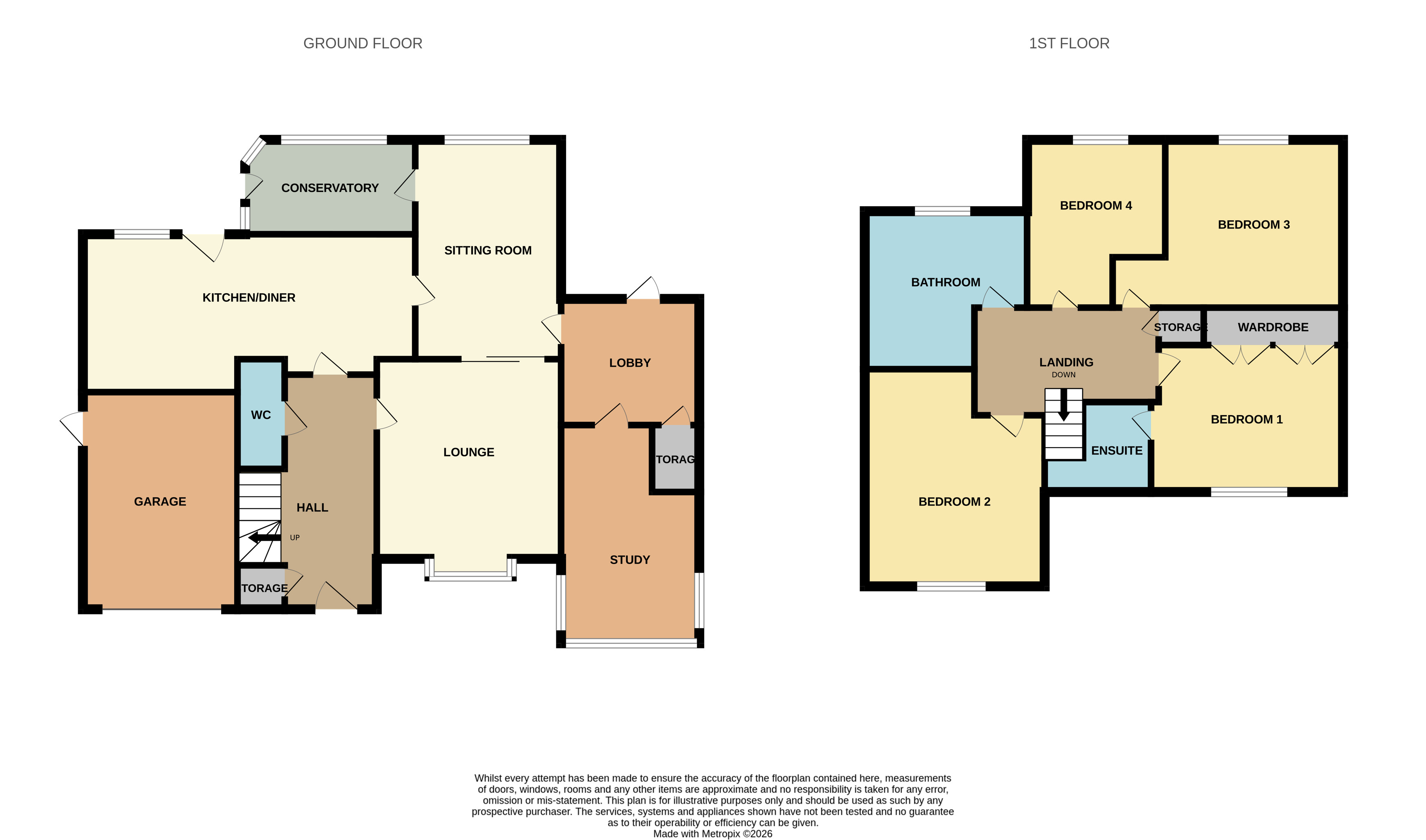 36, Cheltenham Close, Warwickshire floorplan