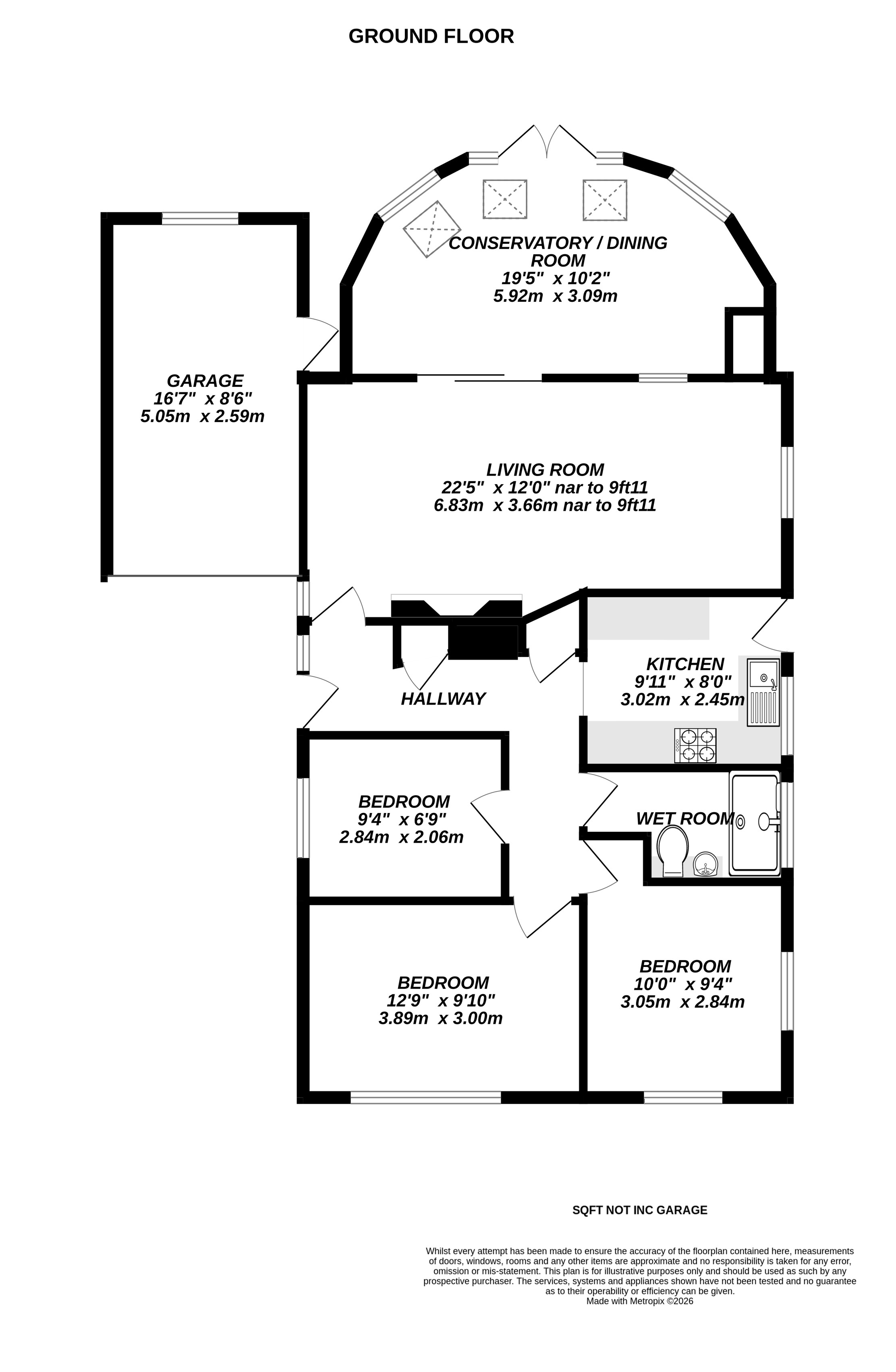 14, Ambleside Close, Camberley floorplan