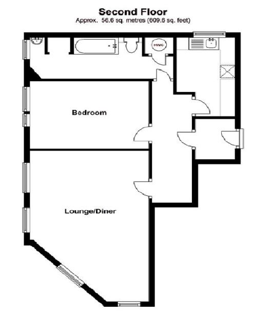 45, Green Street, Gillingham floorplan