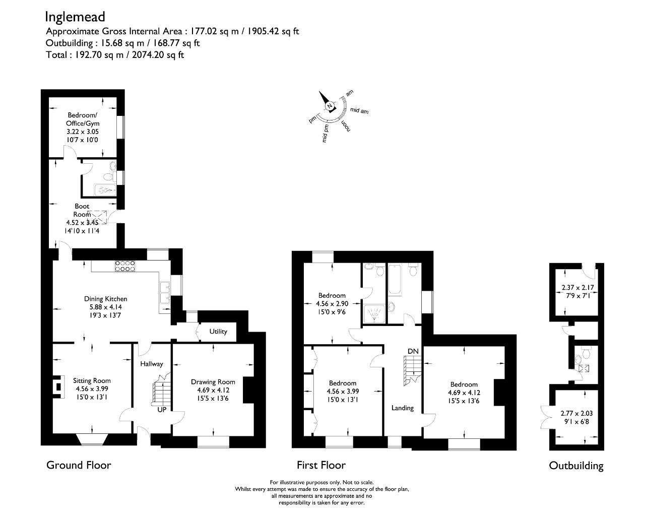 Inglemead, Waddington Road, Clitheroe floorplan