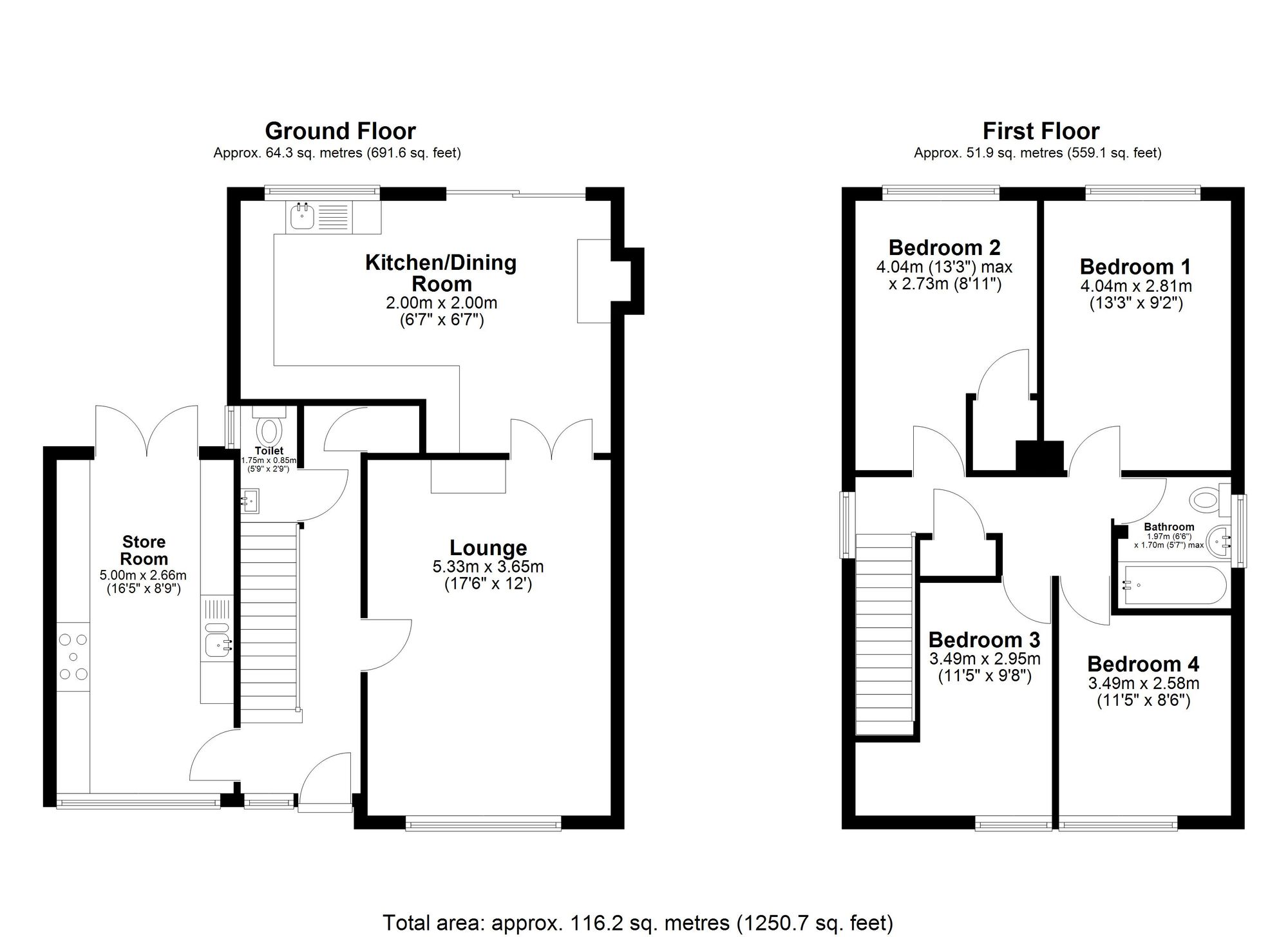3 Gorse Close, Bury St. Edmunds floorplan