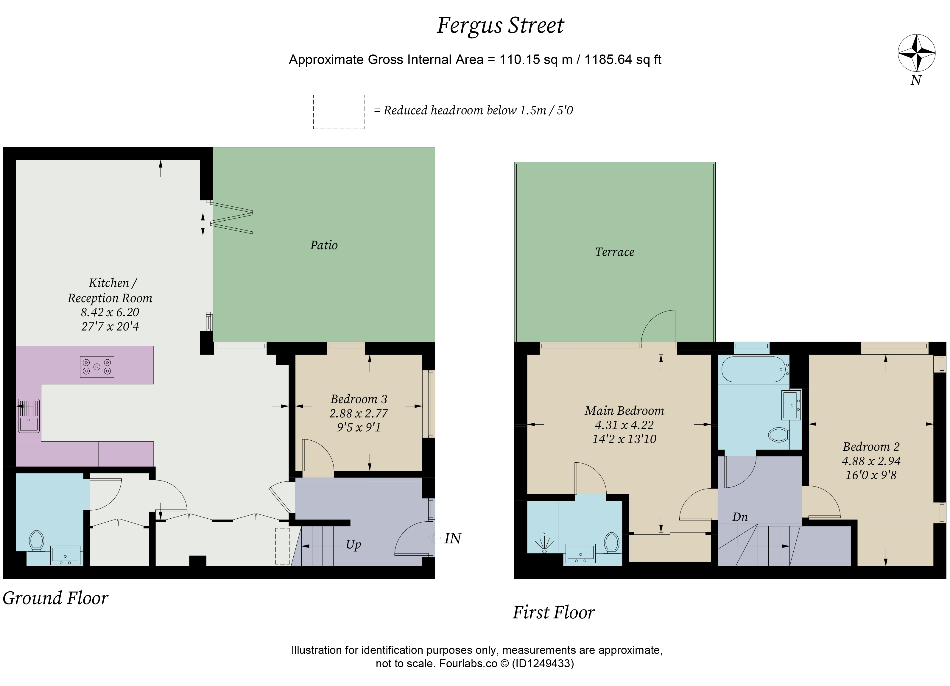 9, Fergus Street, London floorplan
