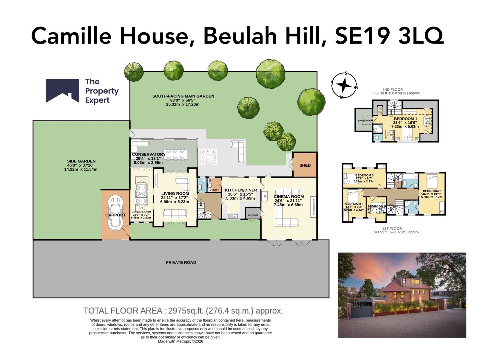 Camille House, Beulah Hill, London floorplan