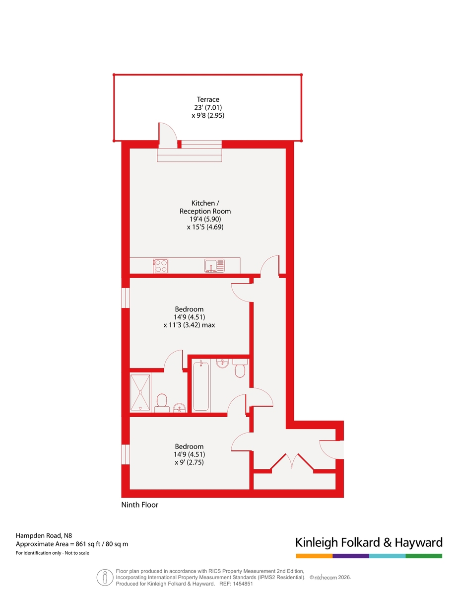 Flat 101 Altitude Point,, Hampden Road, London floorplan