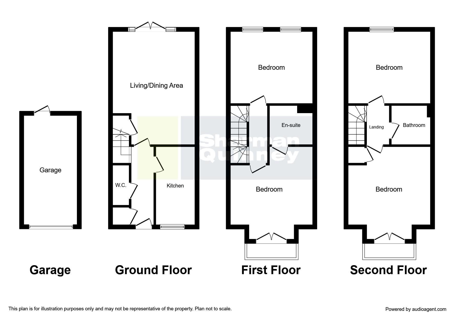 4 Bedrooms Town house to rent in Gatekeeper Walk, Little Paxton, St. Neots PE19
