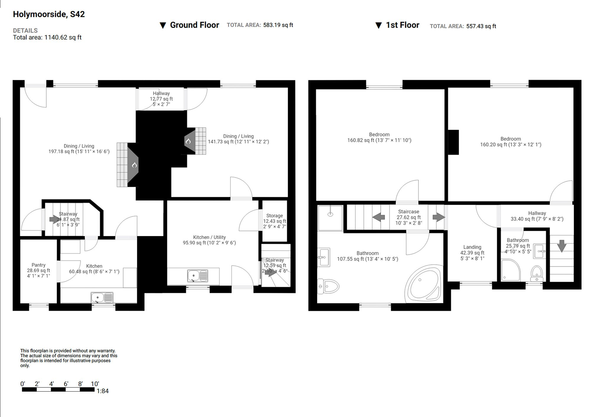 156 Holymoor Road, Chesterfield floorplan