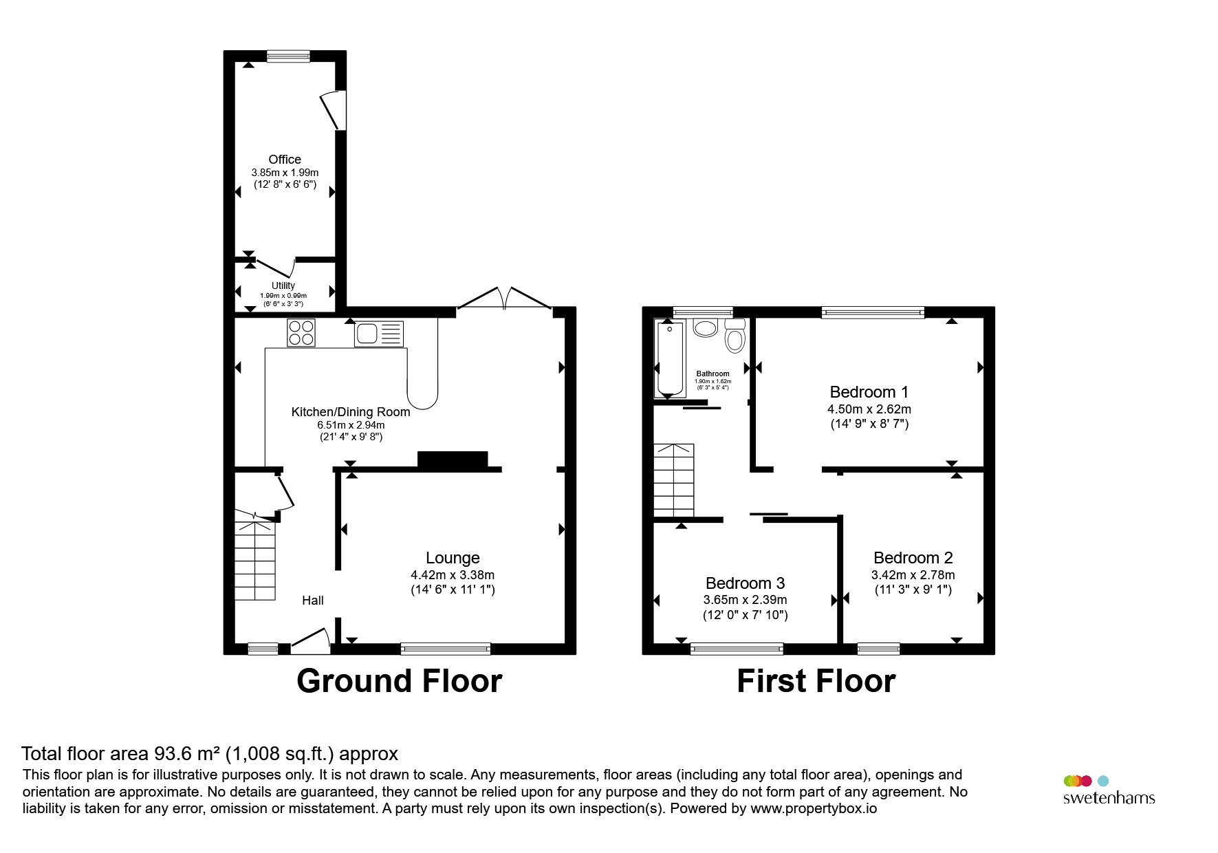 53, Marshall Lane, Northwich floorplan