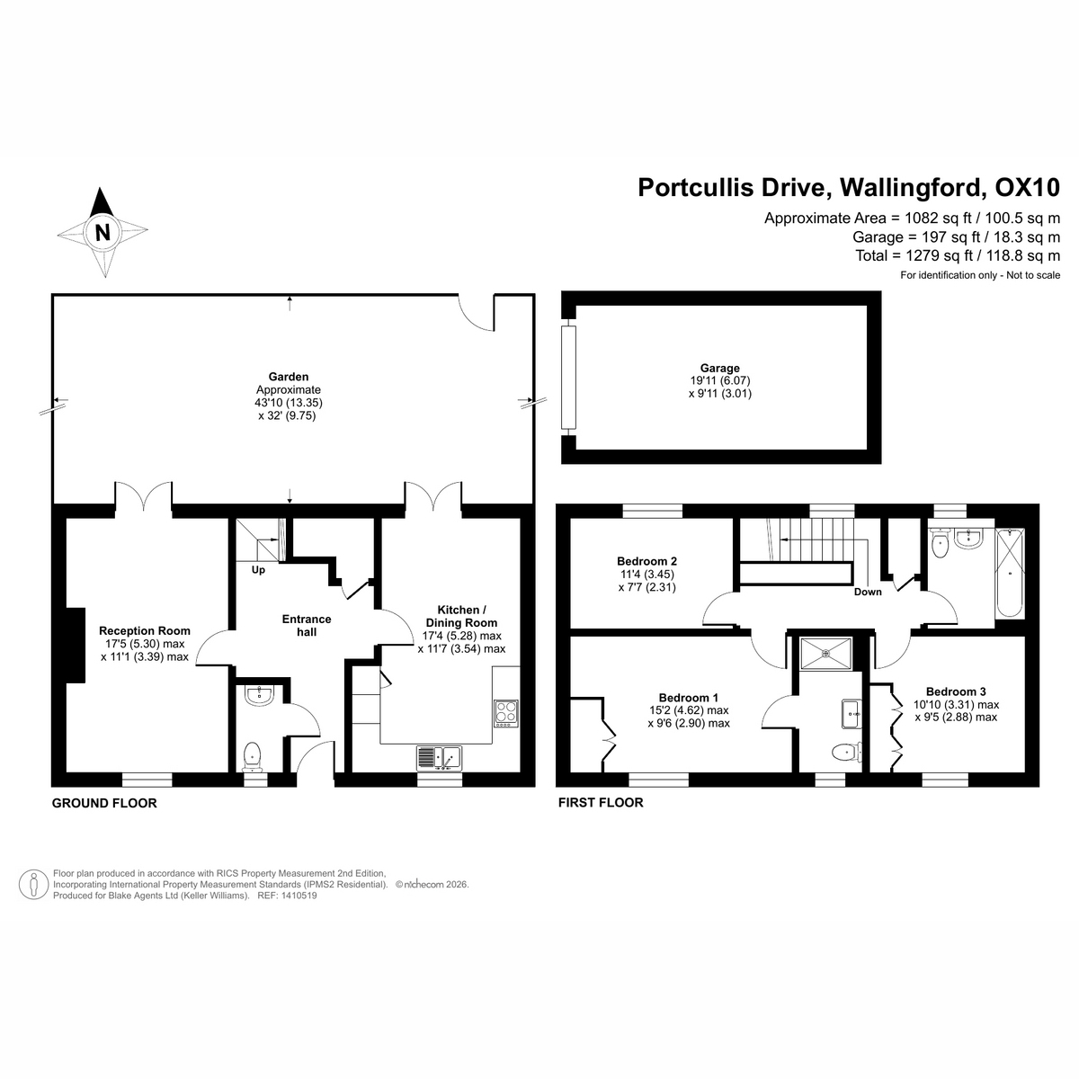 57, Portcullis Drive, Wallingford floorplan