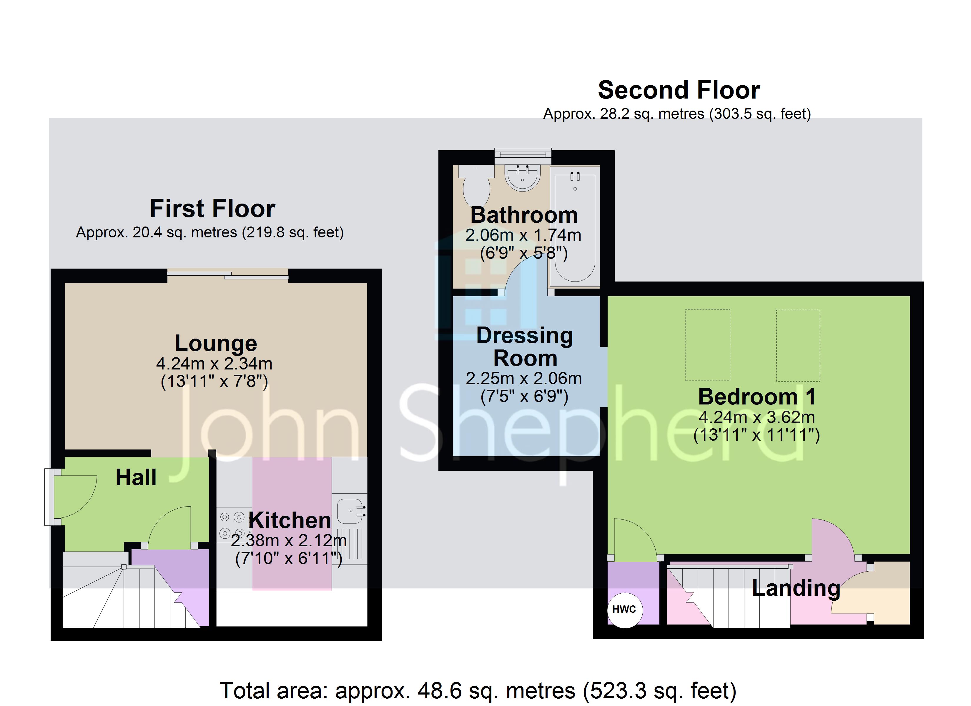 17, Peter James Court, Staffordshire floorplan