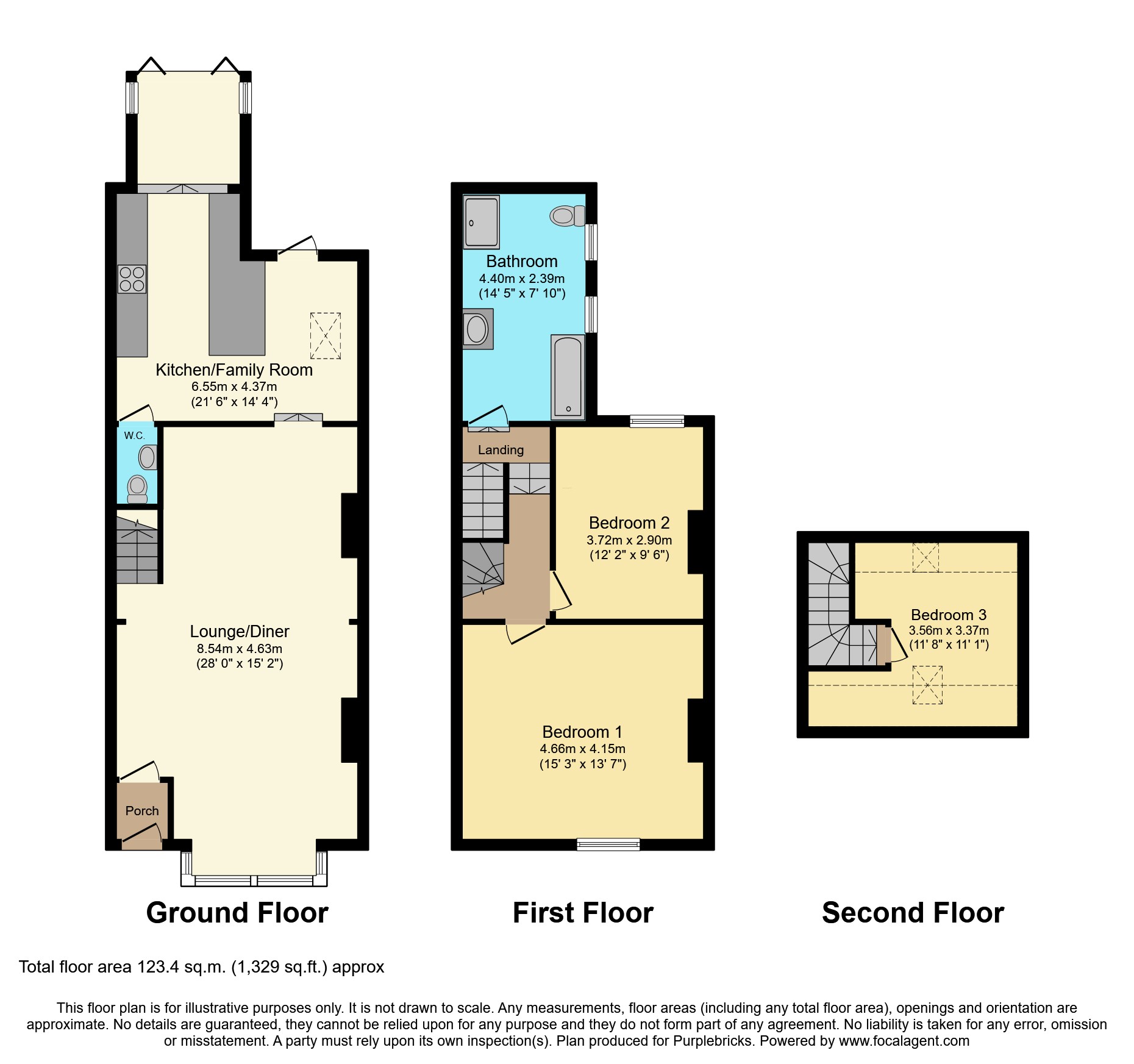 3 Moss Terrace, Moss Lane, Chorley floorplan