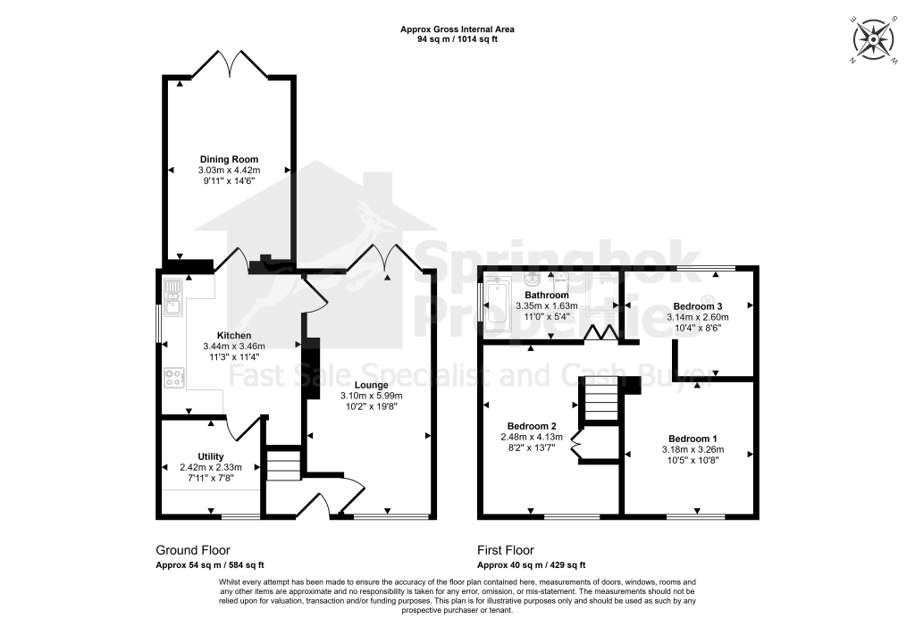 2, Thursfield Walk, Stoke-on-Trent floorplan