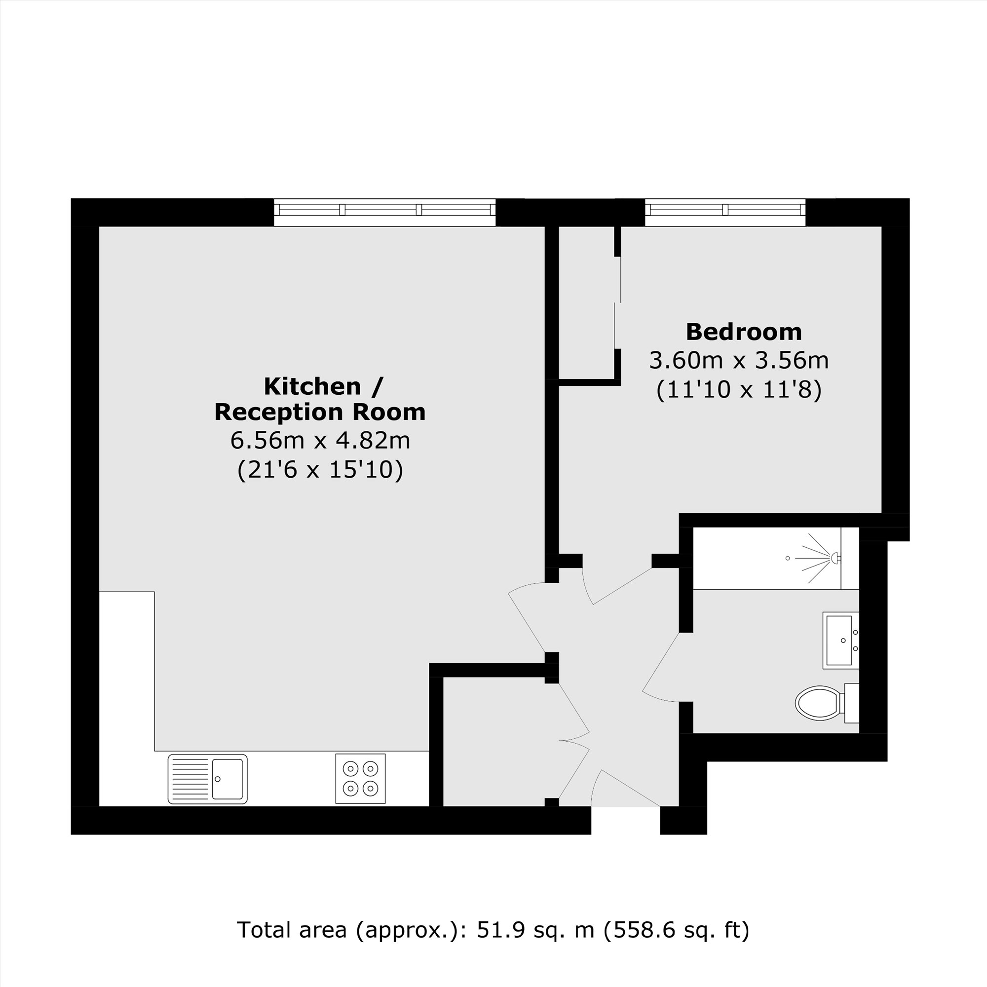 Apartment 47, Glenbrook Apartments, 85, Glenthorne Road, London floorplan