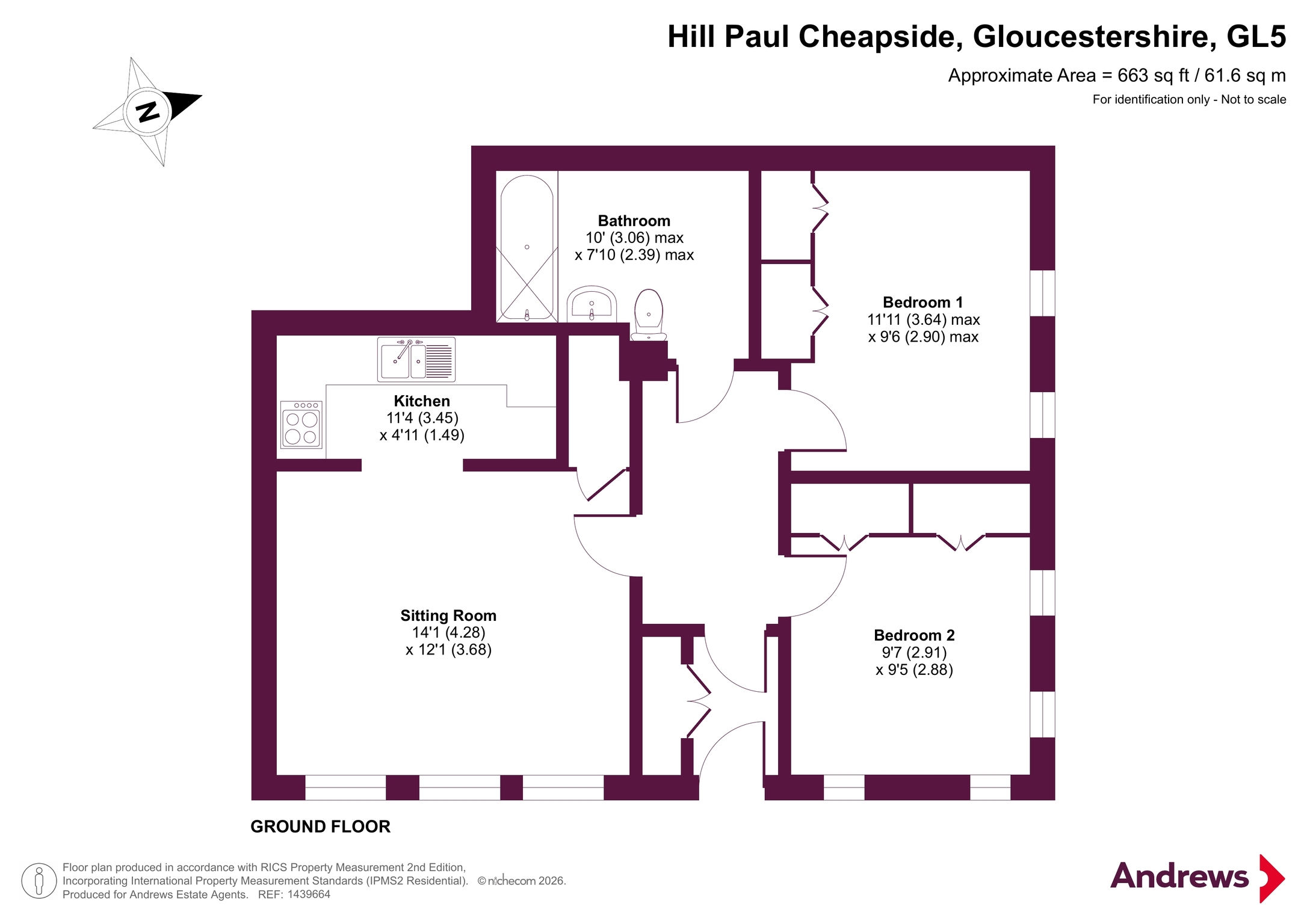 1 Hill Paul,, Cheapside, Gloucestershire floorplan
