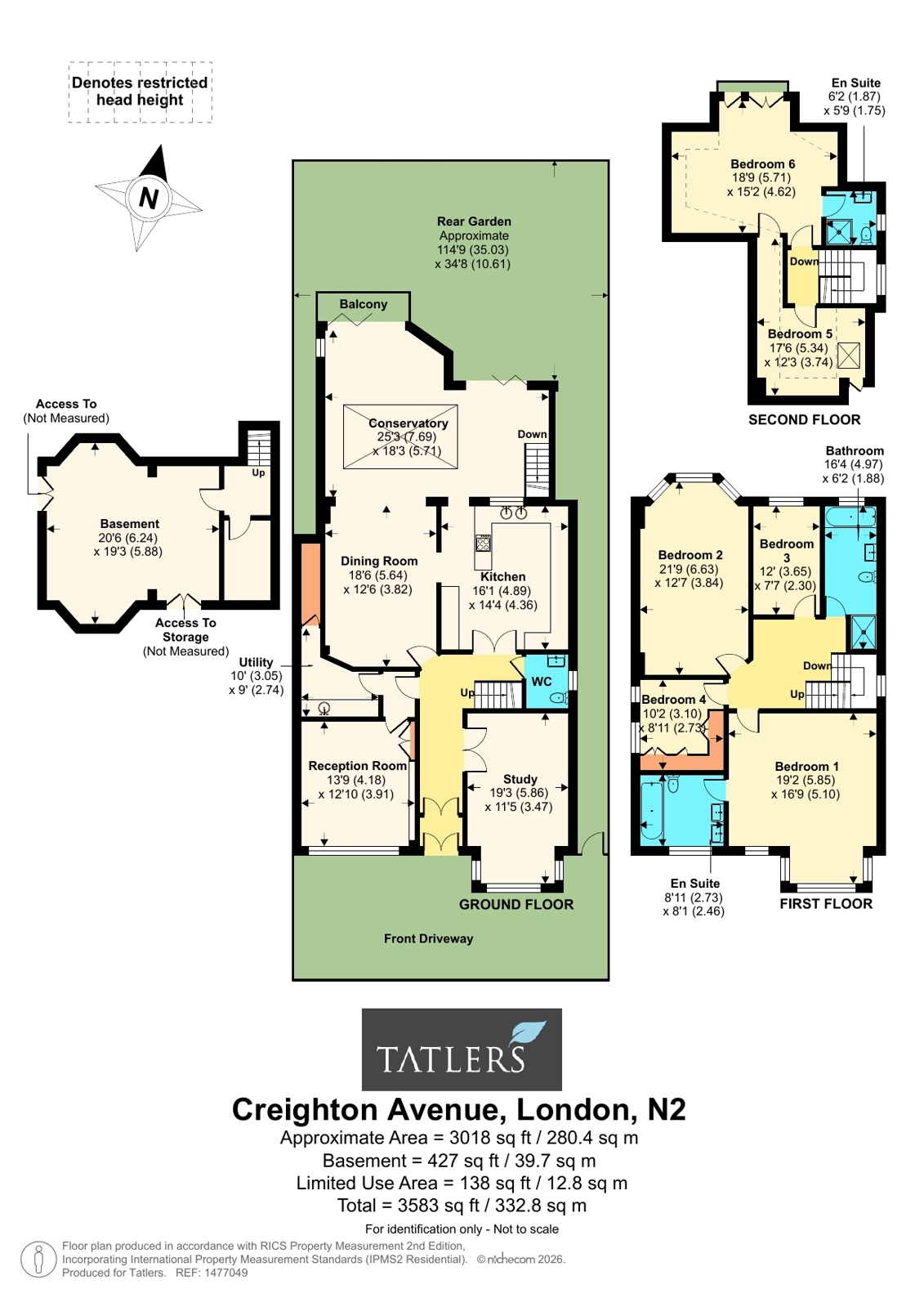 178, Creighton Avenue, London floorplan