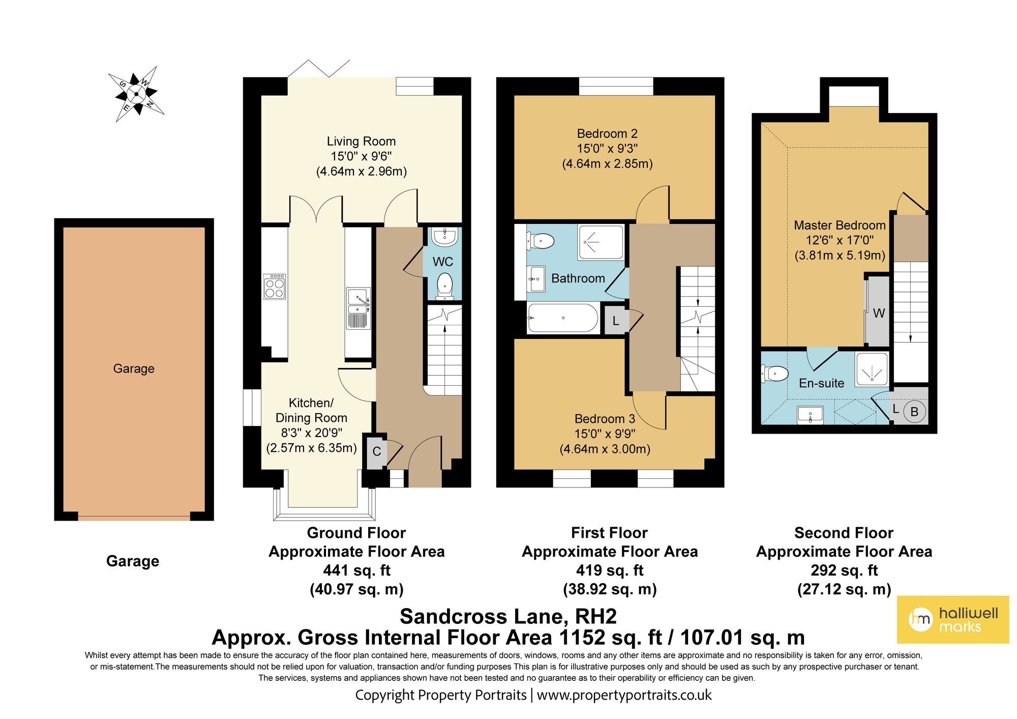 139 Sandcross Lane, Reigate floorplan